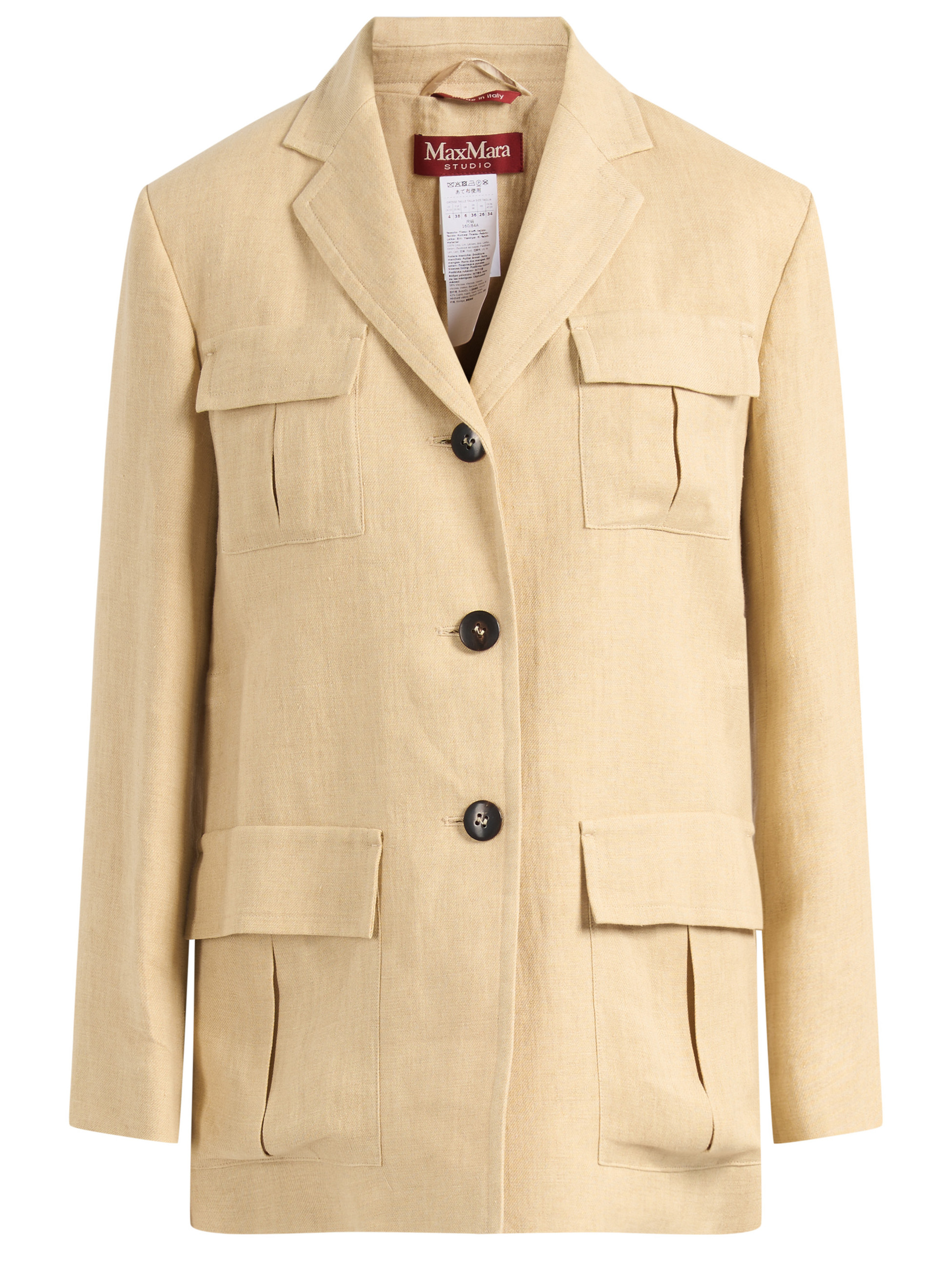 Max Mara Studio jacket in beige linen | H-Brands