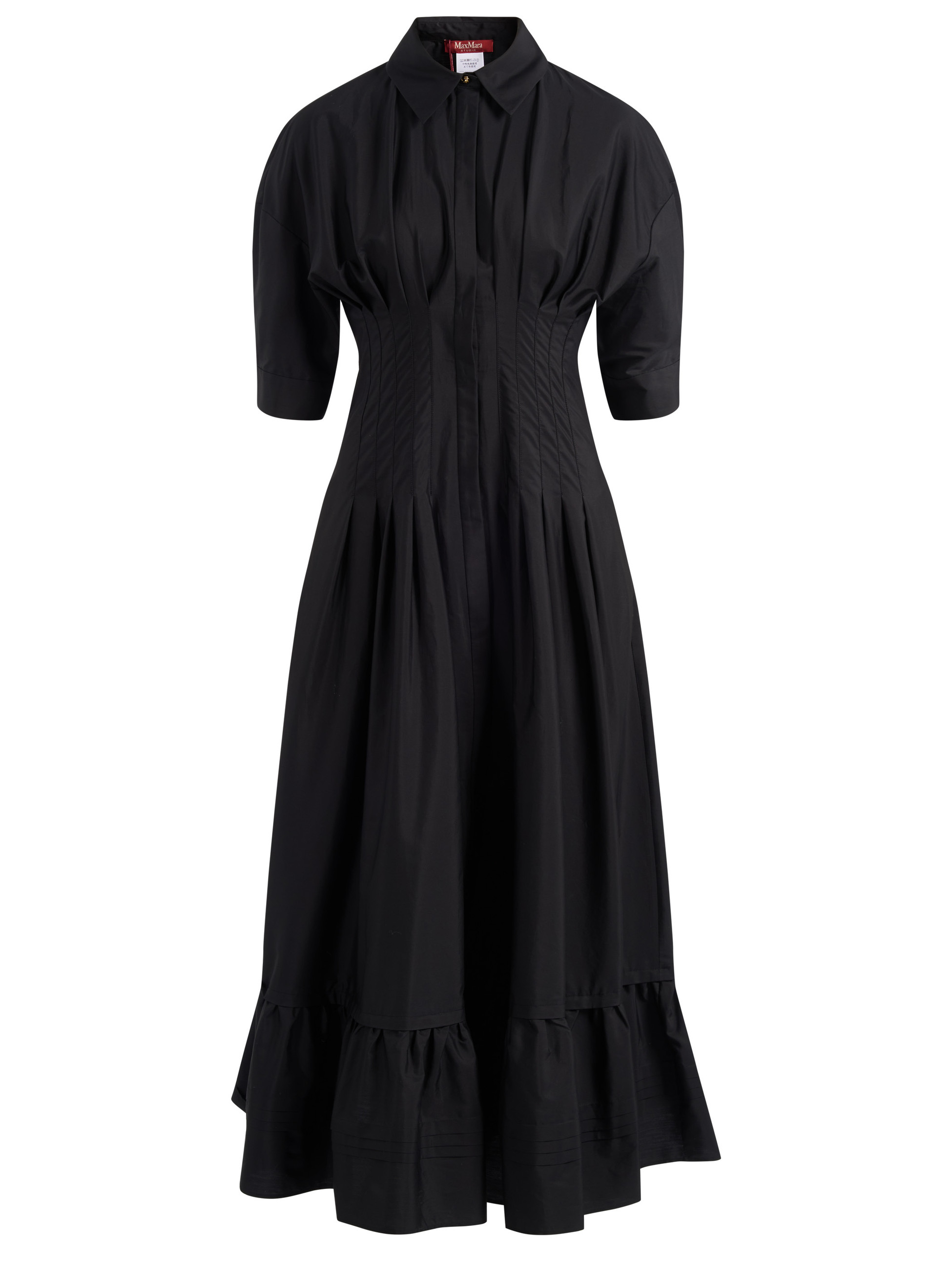 Max Mara Studio dress in black poplin | H-Brands