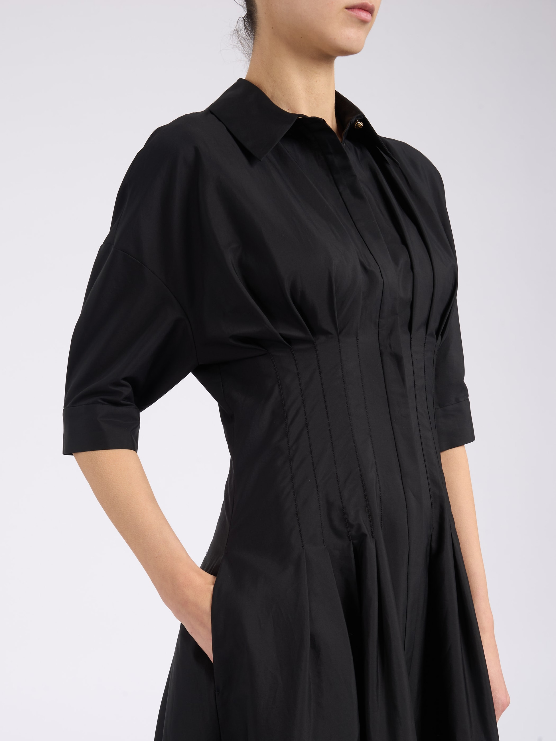 Max Mara Studio dress in black poplin | H-Brands