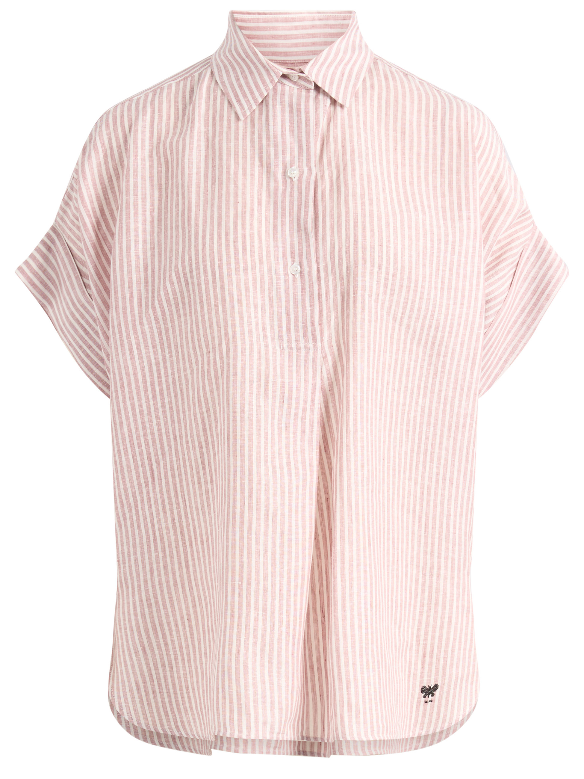 Max Mara Weekend Wkdverve Pink Linen Shirt | H-Brands