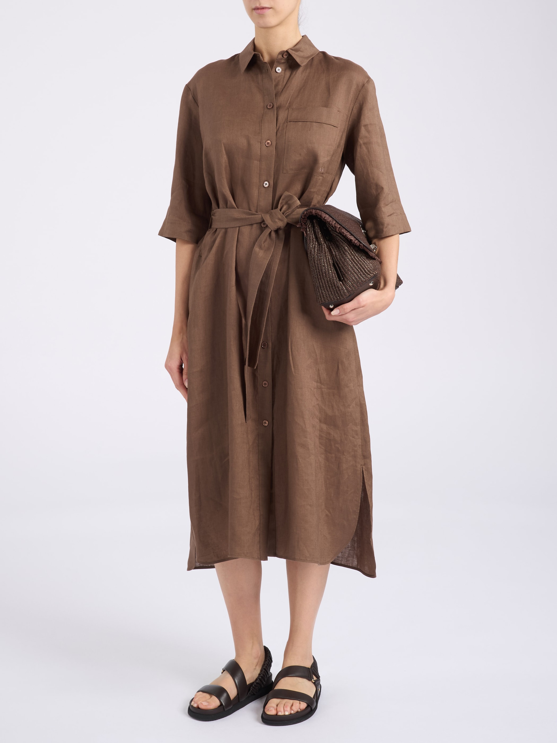 spring chiffon dress Camellia Crepe and Gown with Glass Petal Embroidery Bodice Production Time:35 Days Imported. Look_Romantic Baby Marine Dress Blues