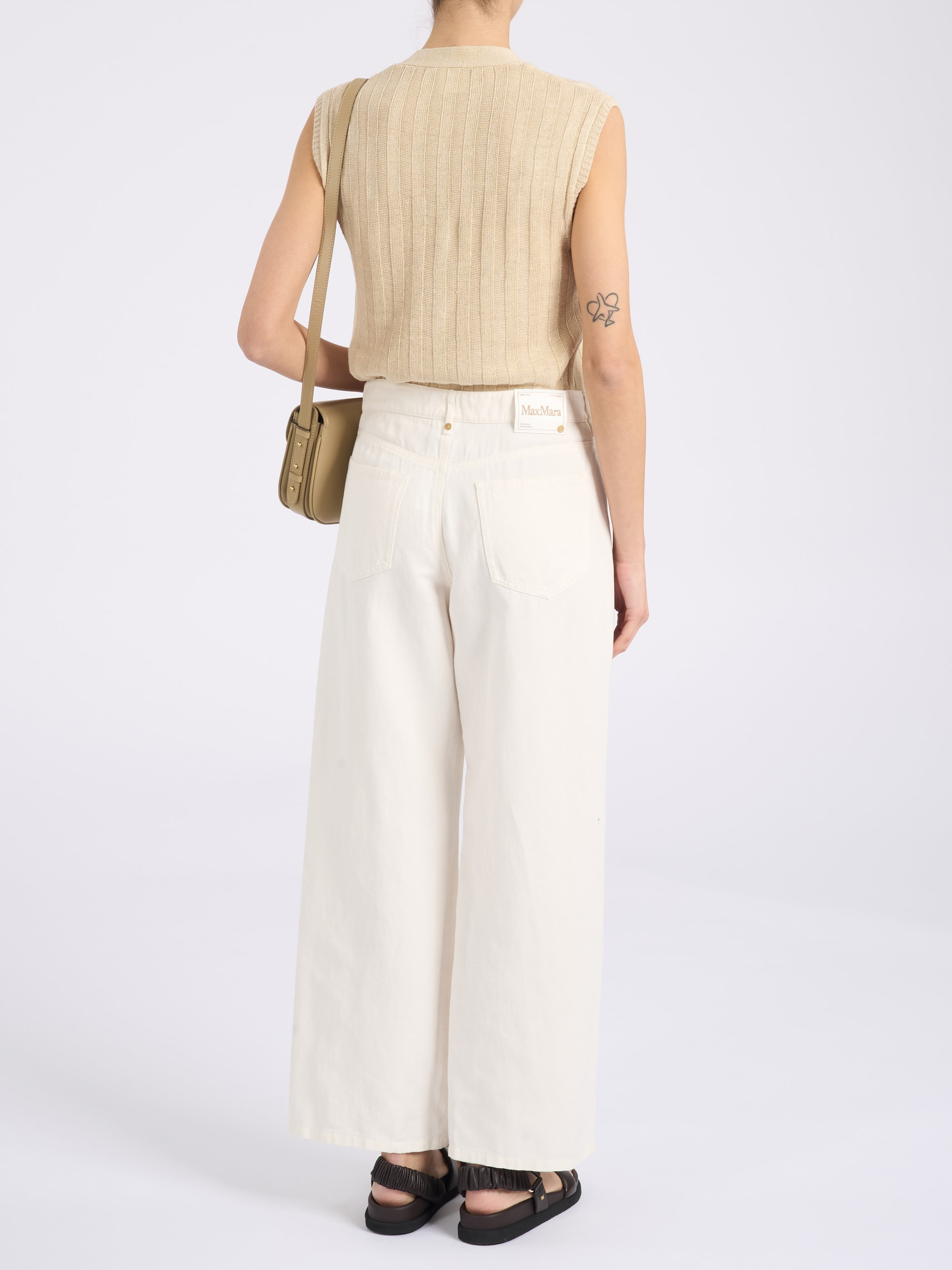 Max Mara MM ivory-colored linen vest | H-Brands