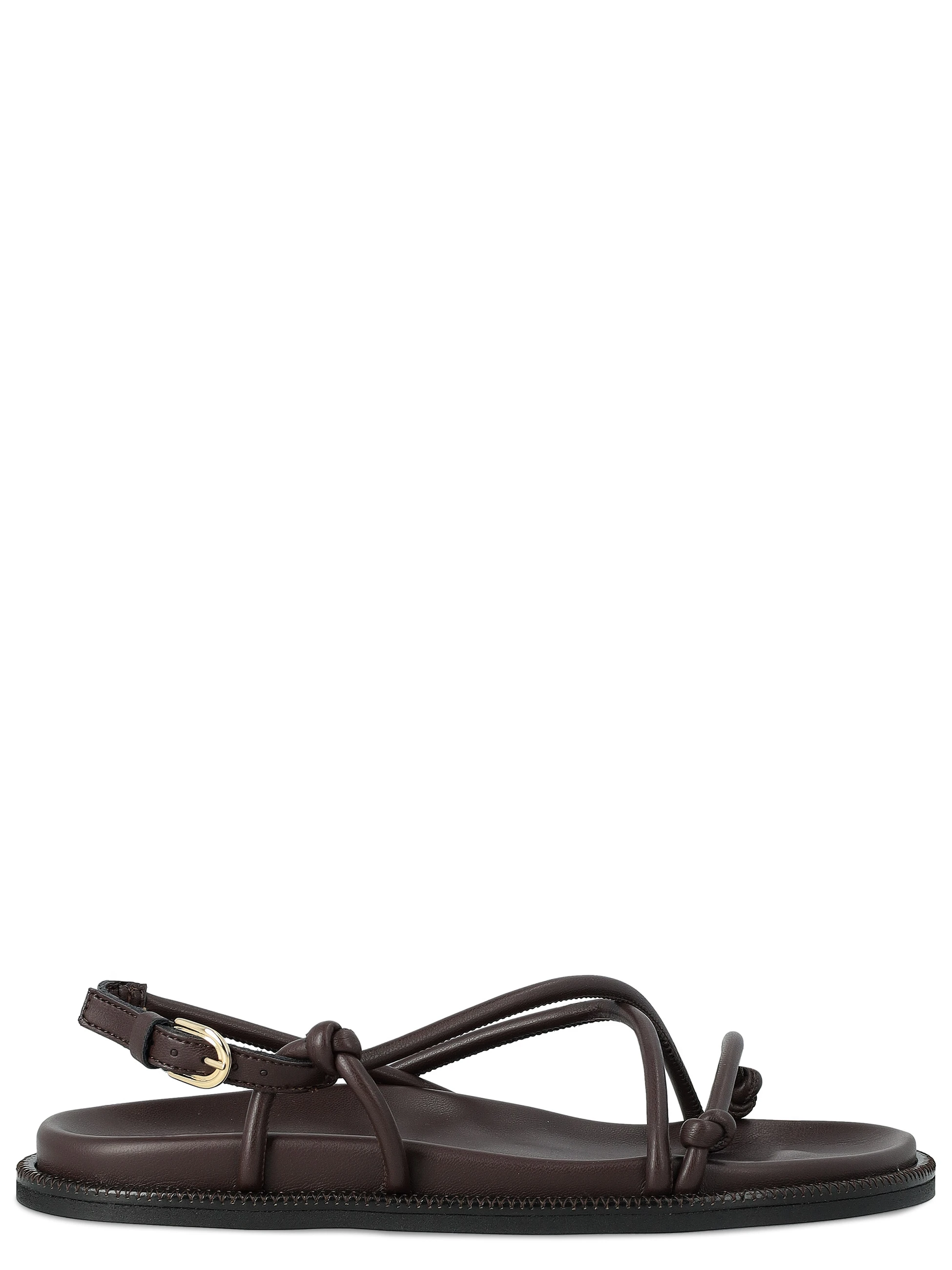 Sandalo Max Mara MM Mmlusso in similpelle marrone