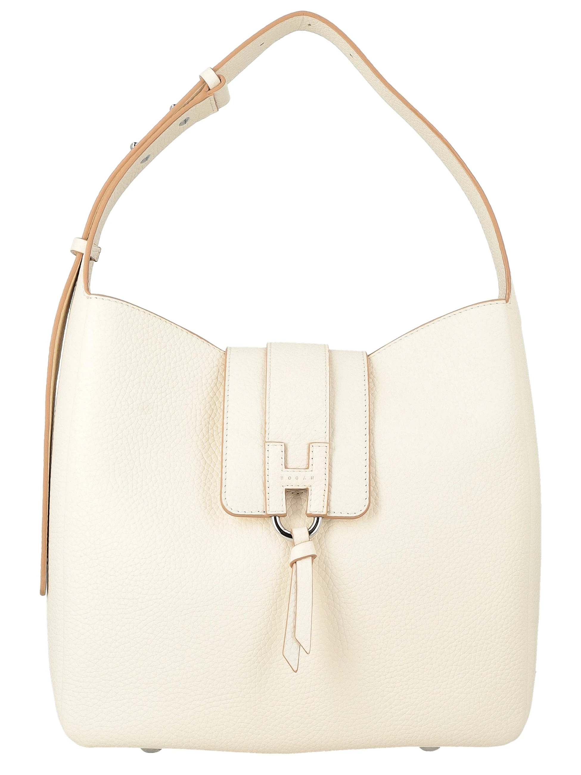 Borsa Hogan Hobo Trend in pelle avorio 