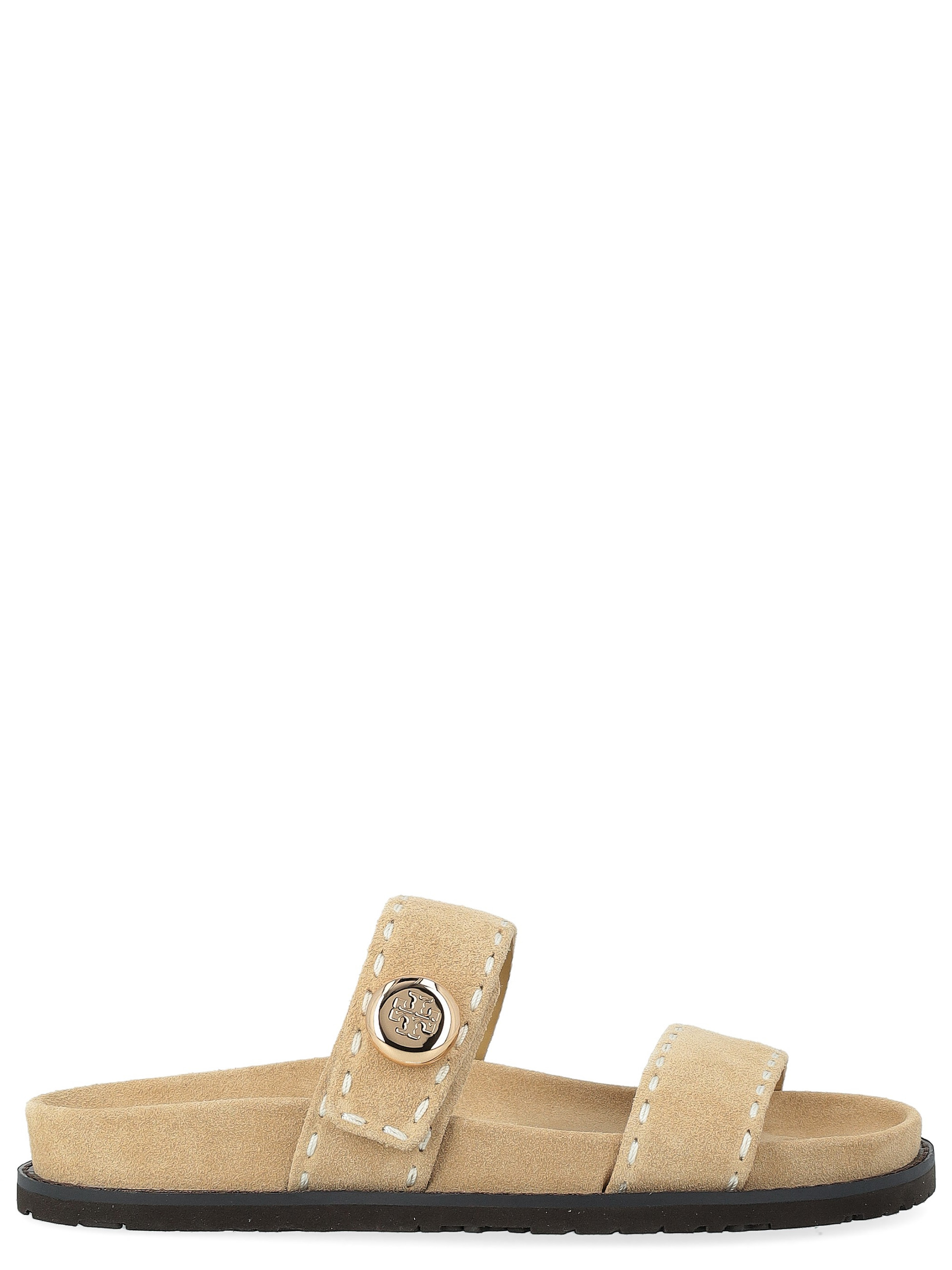 Tory Burch Sandals in Beige Suede | H-Brands