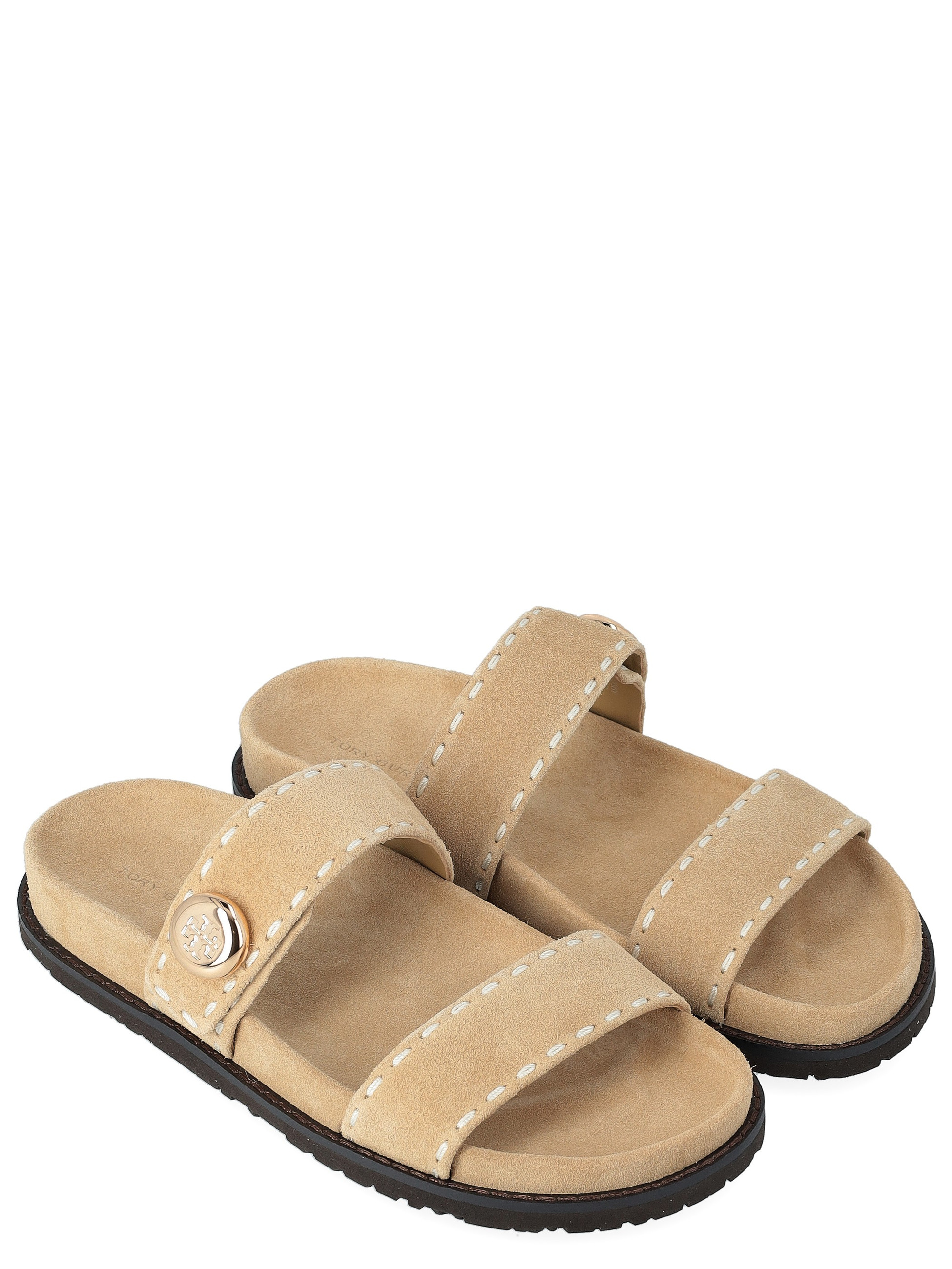 Tory Burch Sandals in Beige Suede | H-Brands