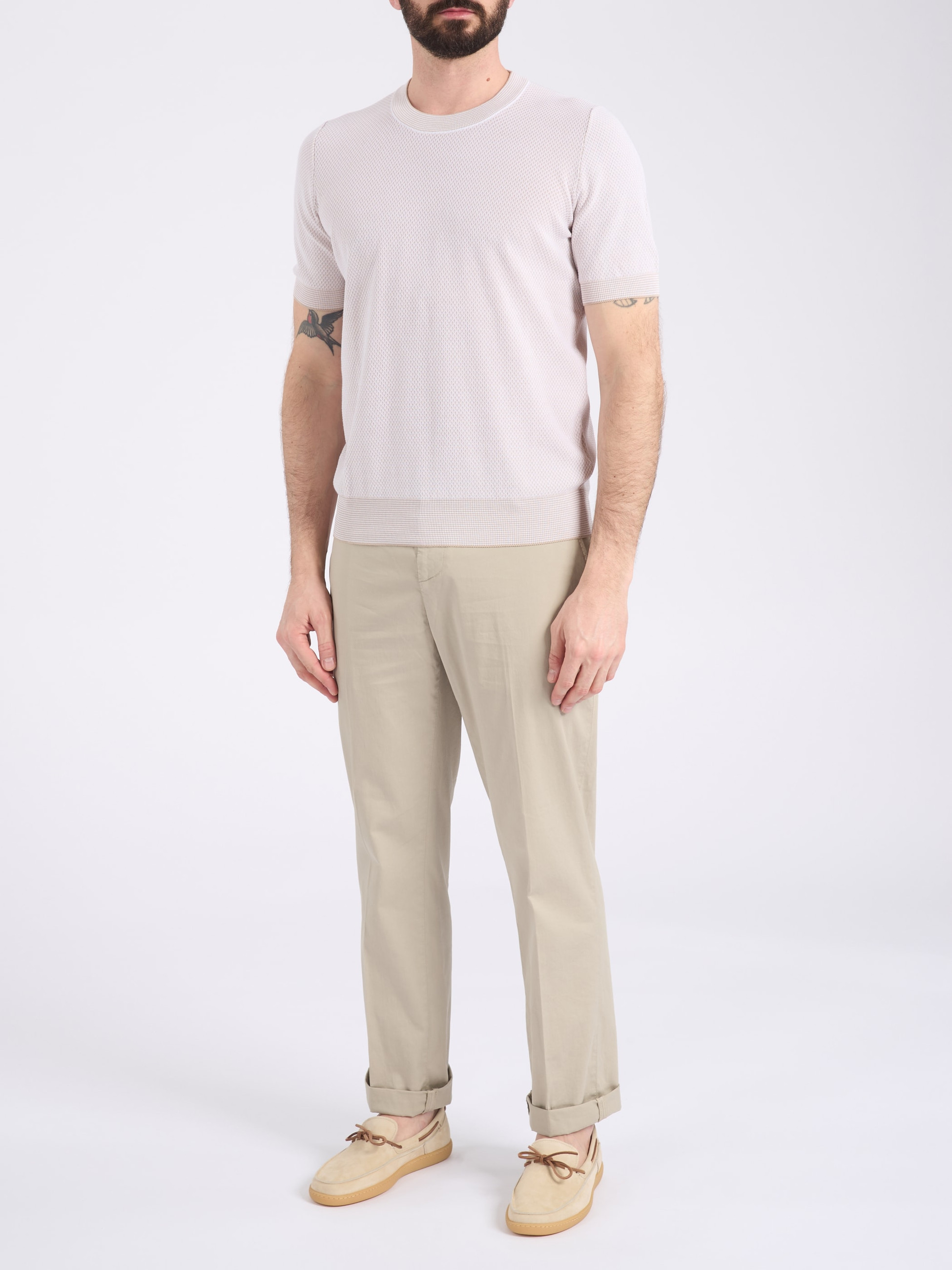 Gran Sasso T-Shirt Gran Sasso white knit | H-Brands