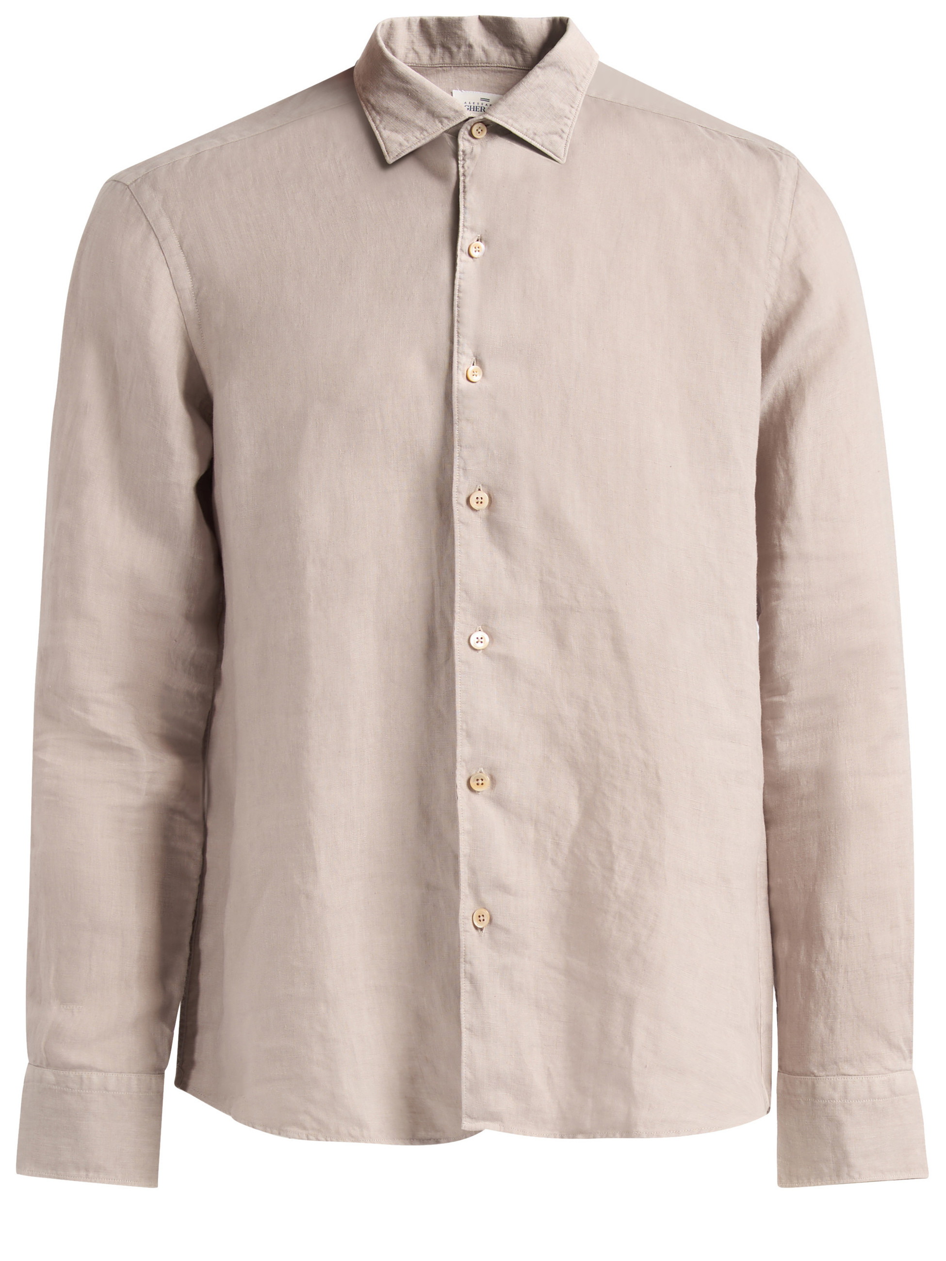 Camicia Alessandro Gherardi in lino beige