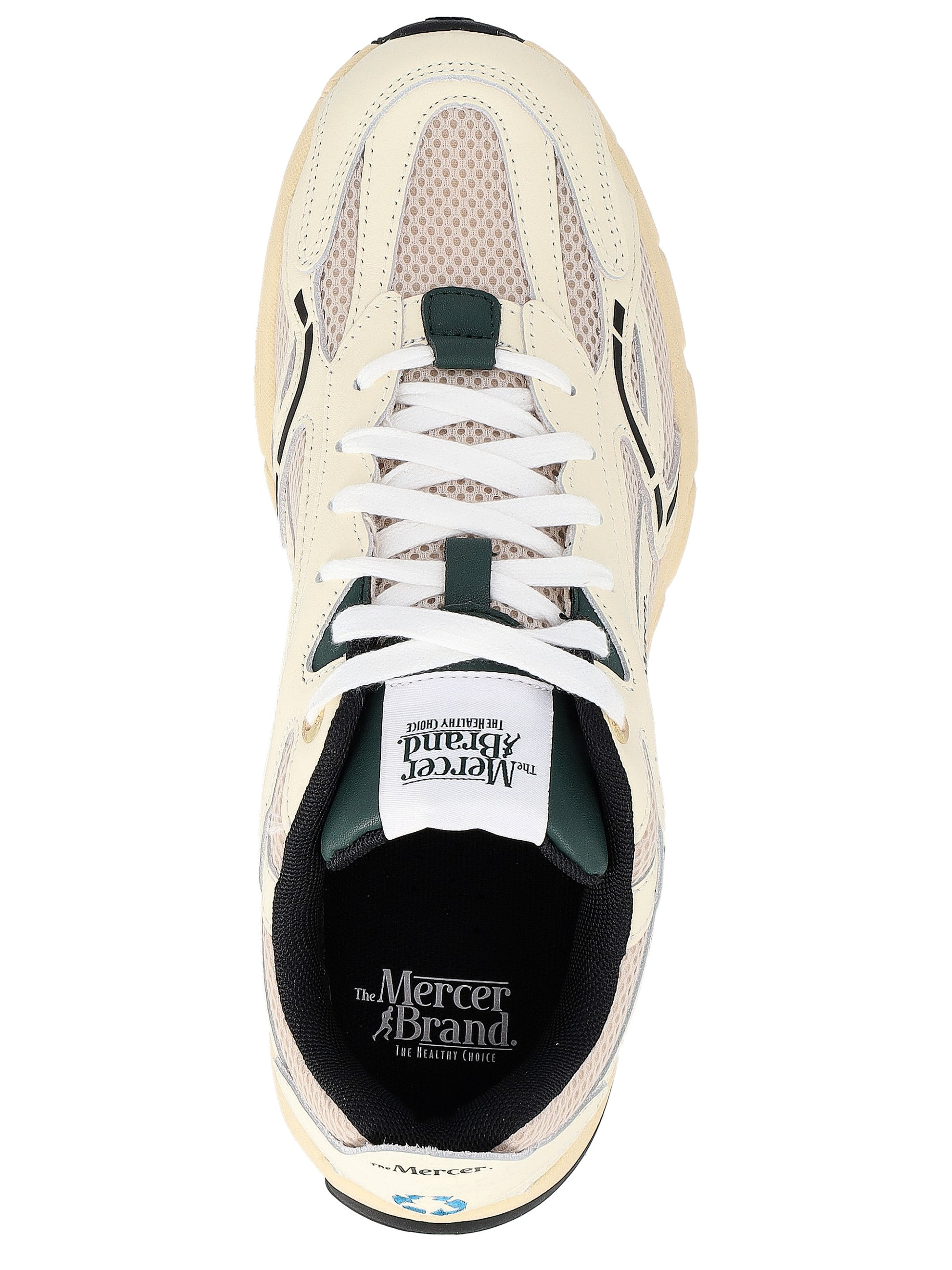 SDHY 様　The Mercer Brand スニーカー ホワイト ベージュ The Mercer The Re-Run Classic Sneakers in Ivory Nappa Leather | H