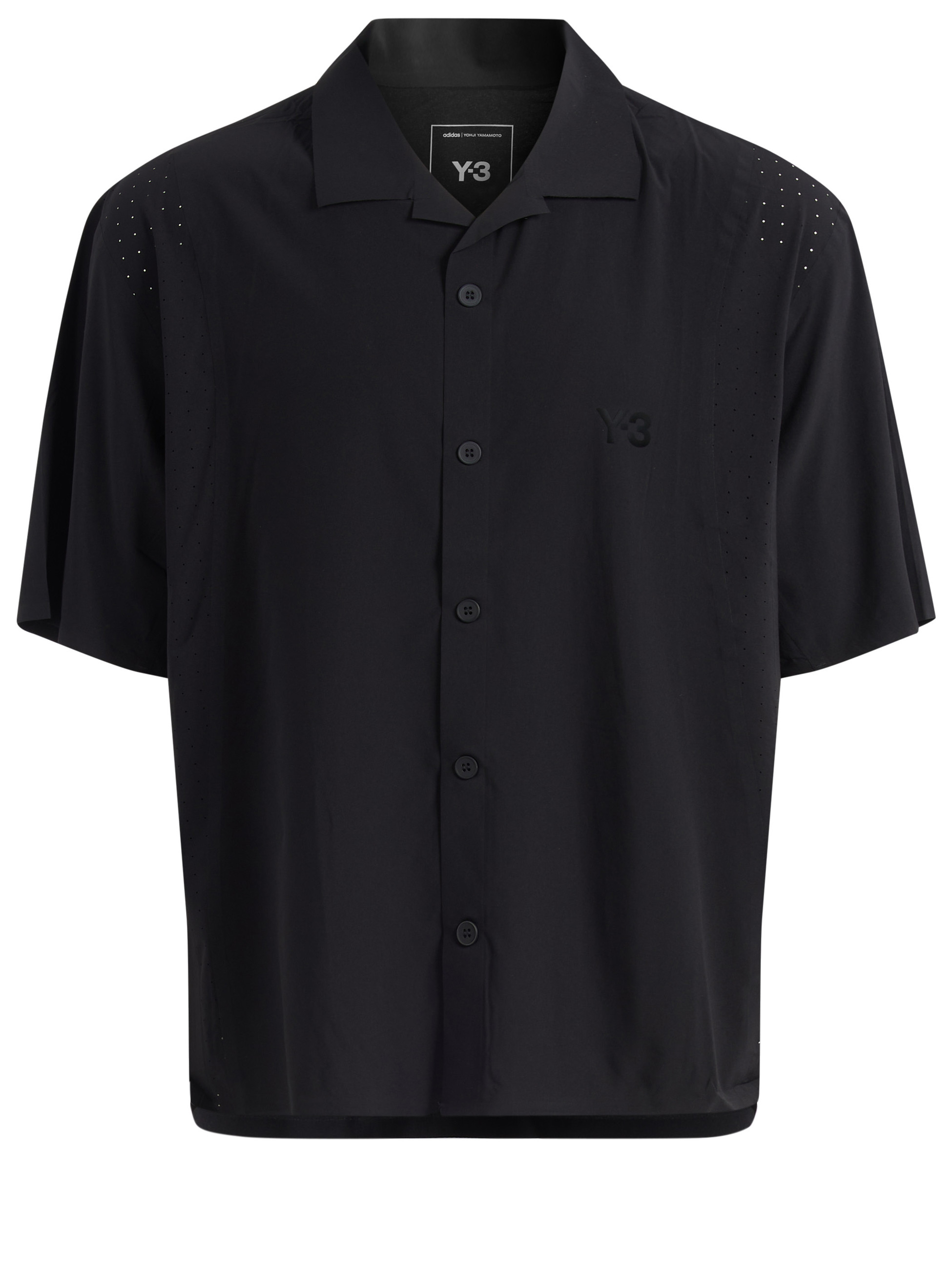 Adidas shirt Y-3 Ultralight Woven in black lightweight fabric