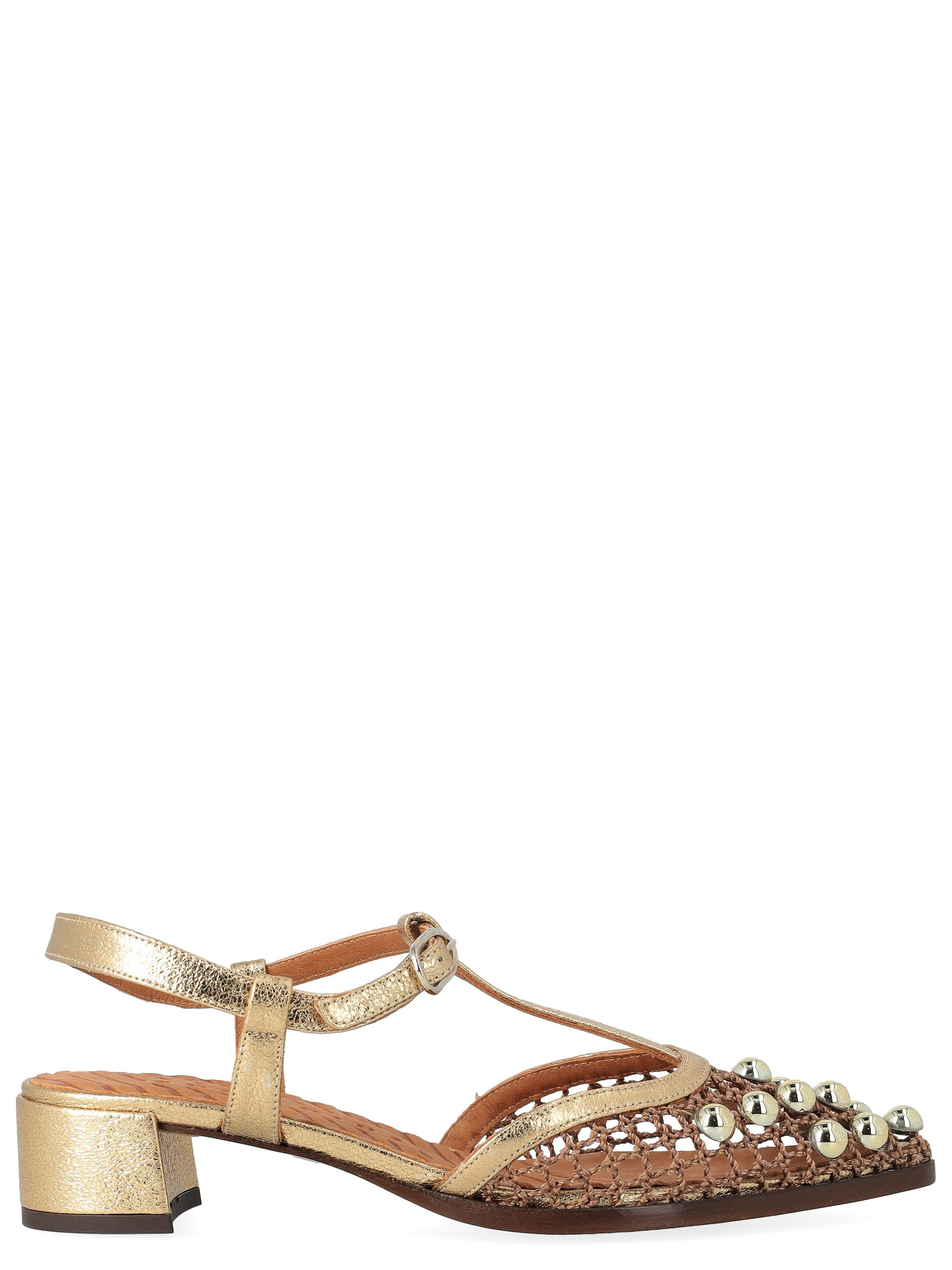 Sandalo Chie Mihara Hagila in pelle color oro