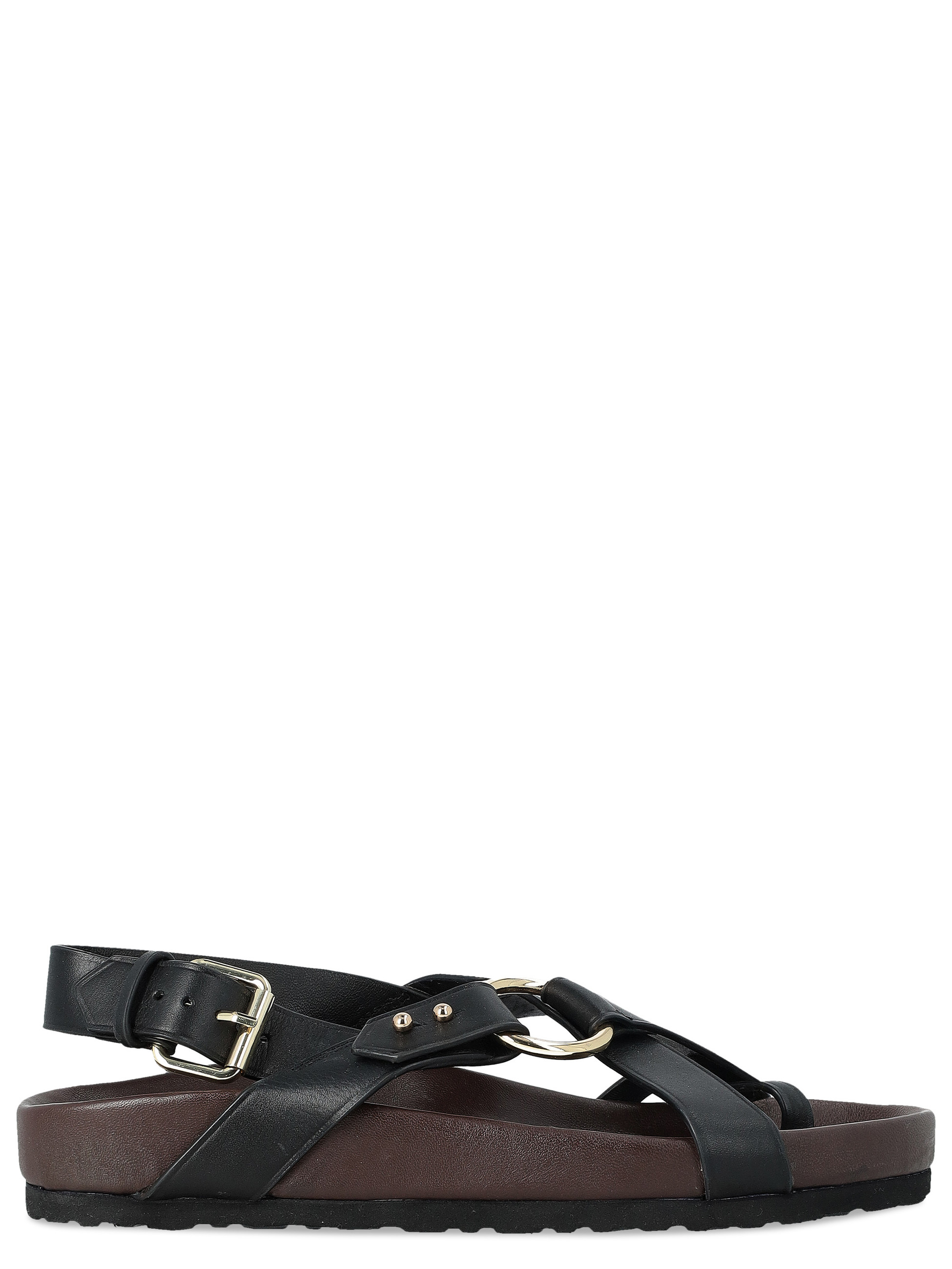 Sandalo Soeur Mexico in pelle nero