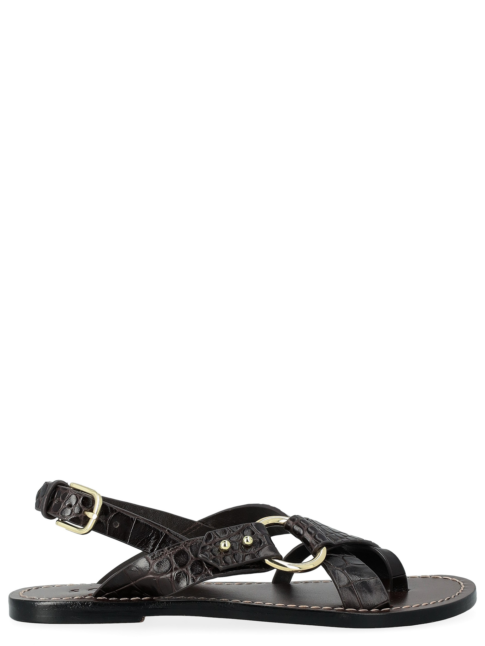 Sandalo Soeur Florence in pelle marrone