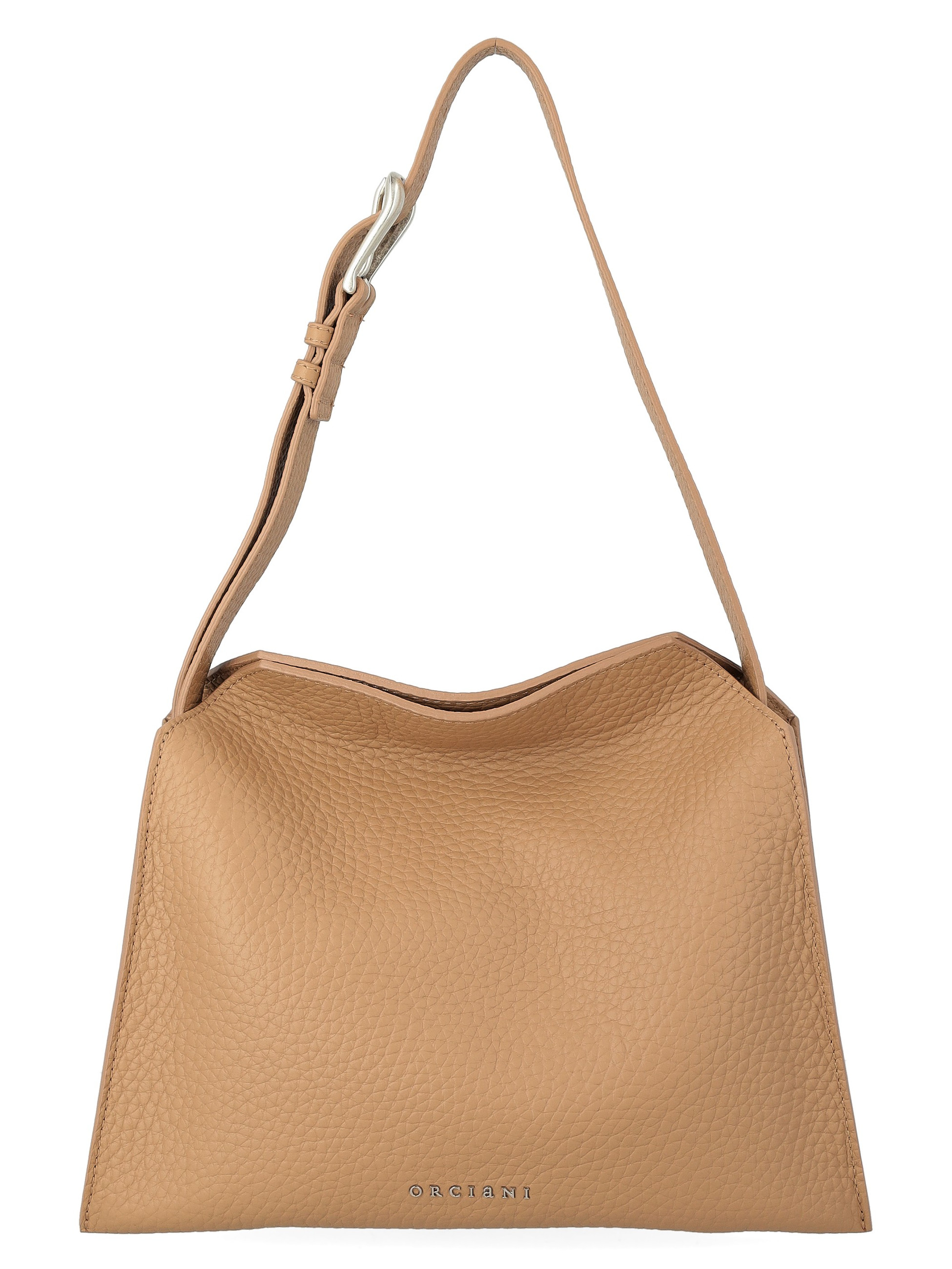 Borsa Orciani Trinity Soft Small in pelle biscotto