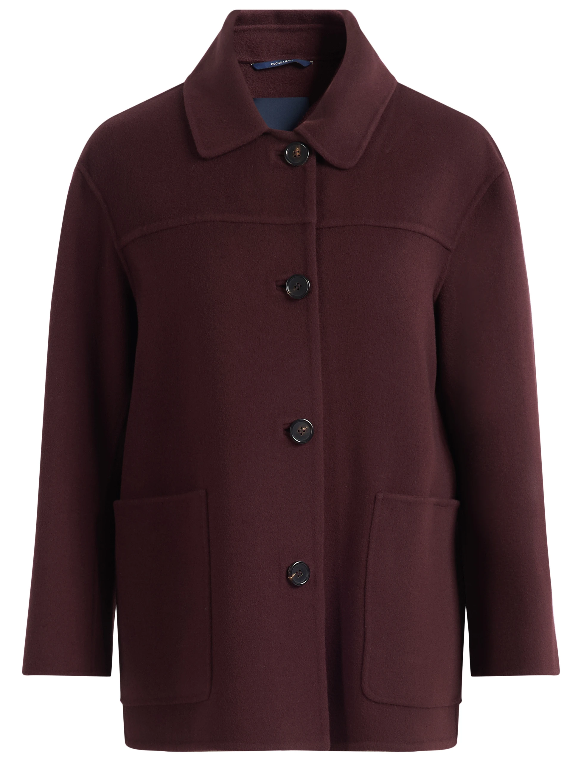 Cappotto corto 'S Max Mara Smmgiugno in lana rosso scuro