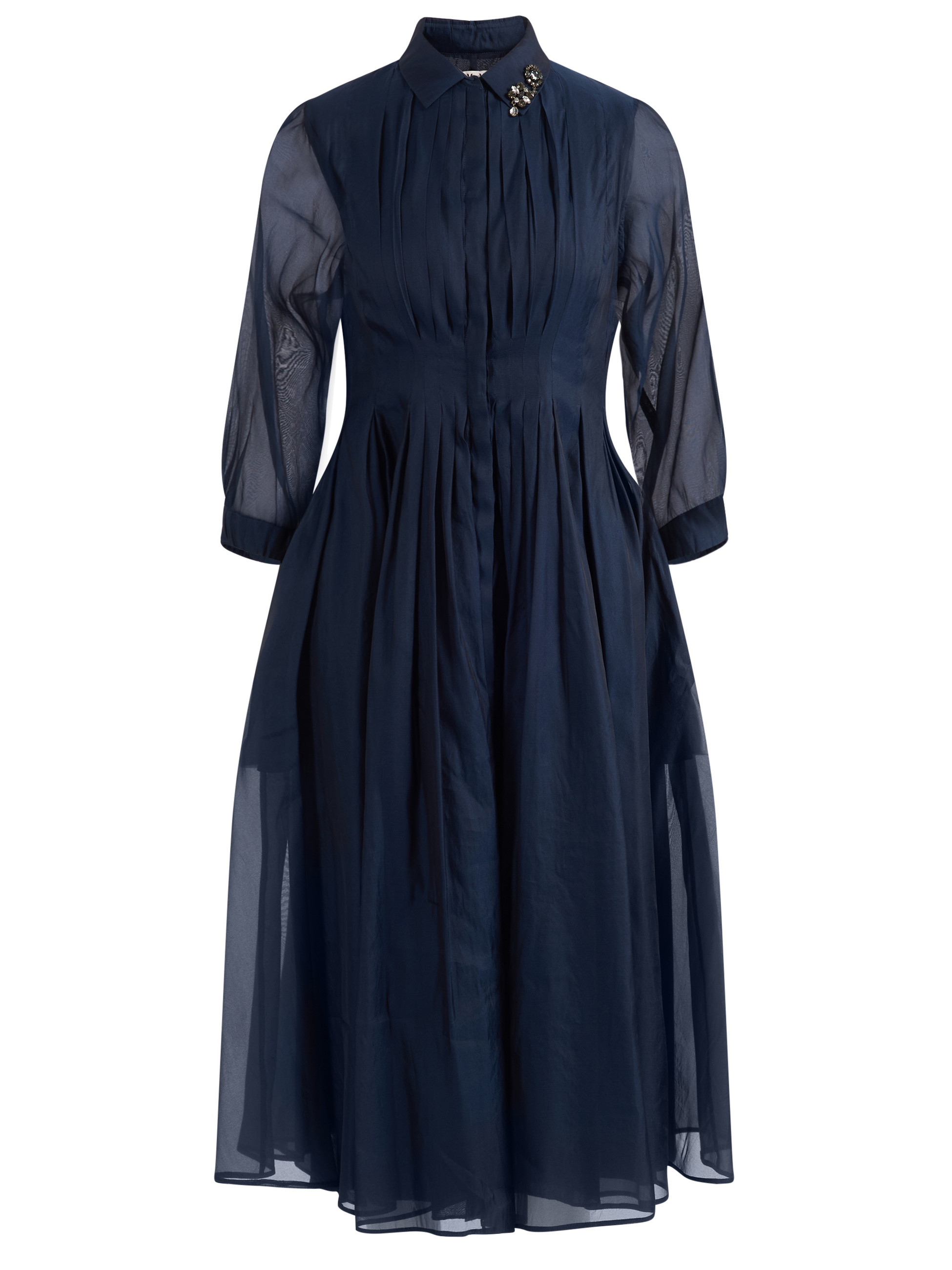 Abito 'S Max Mara Stmvetro in organza blu