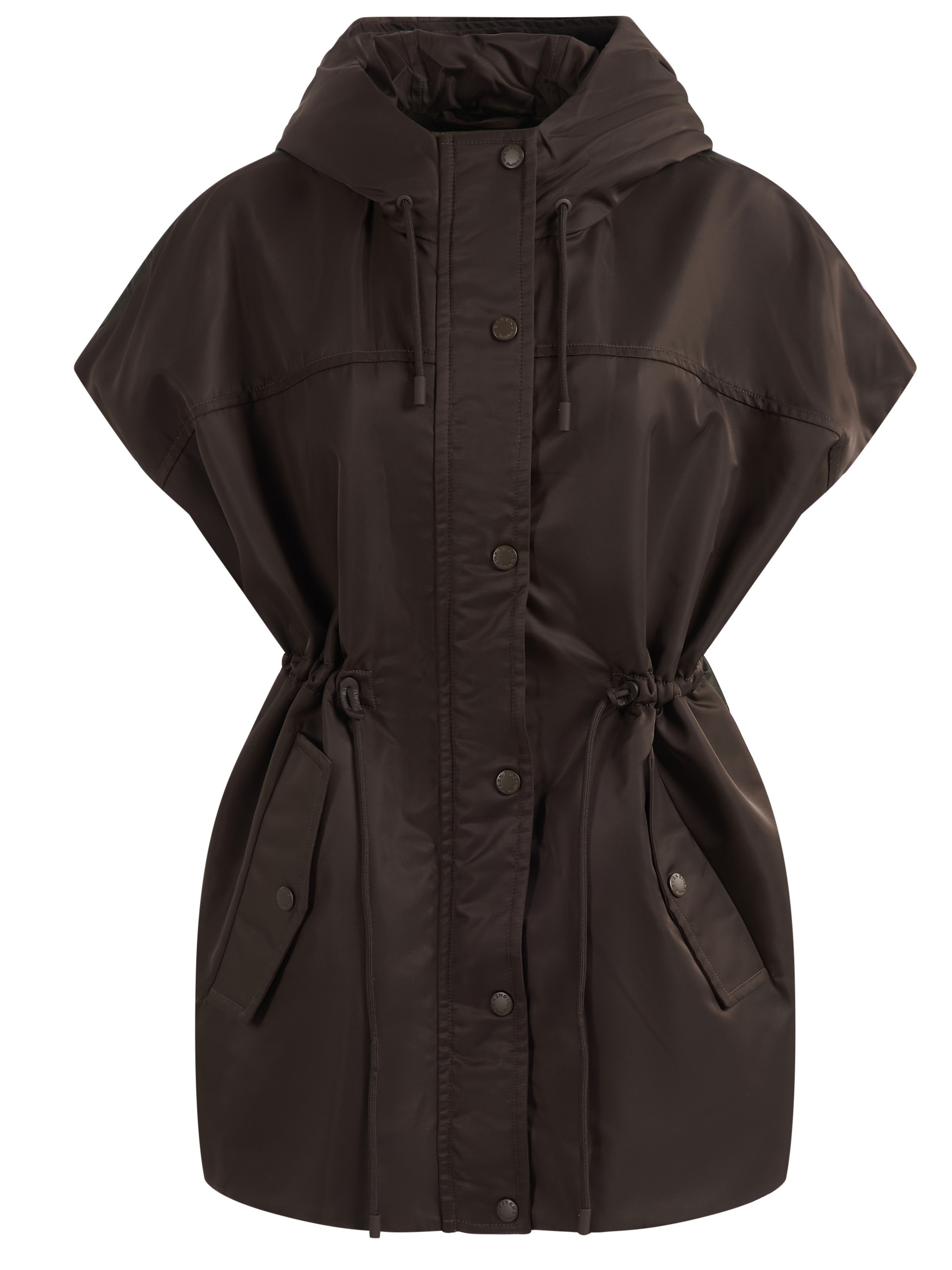 Weekend Max Mara Vest in Mud-Colored Twill | H-Brands