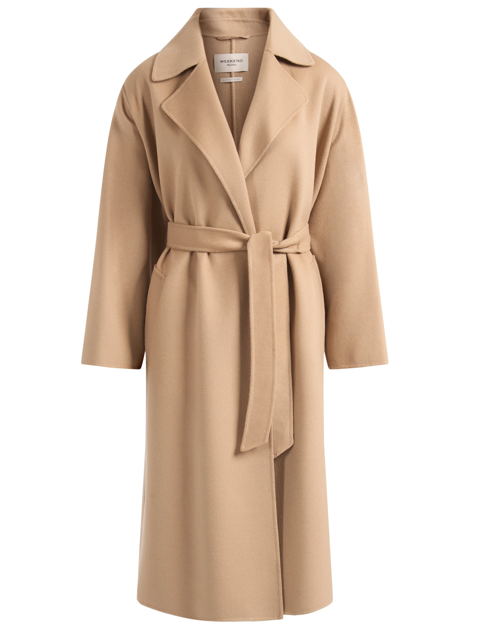 Cappotto Weekend Max Mara Wkdoperoso in lana cammello