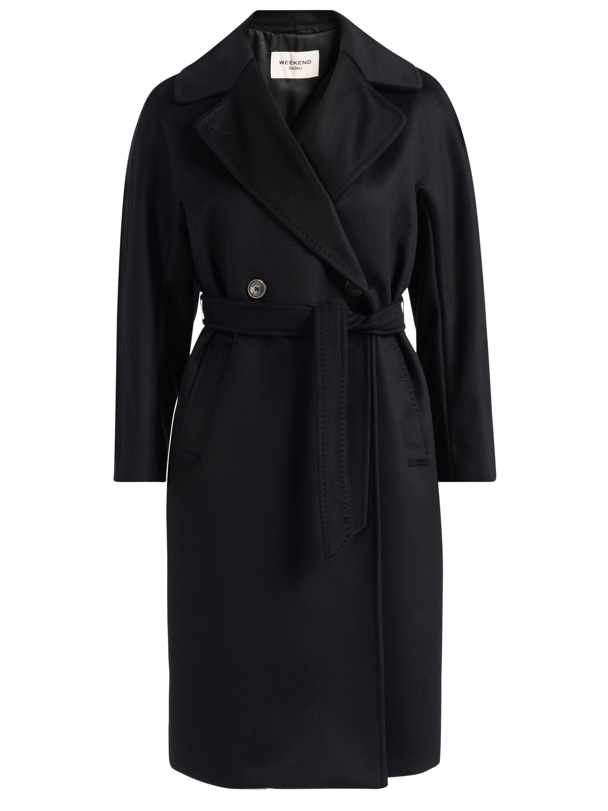 Cappotto Weekend Max Mara Resina in lana nero