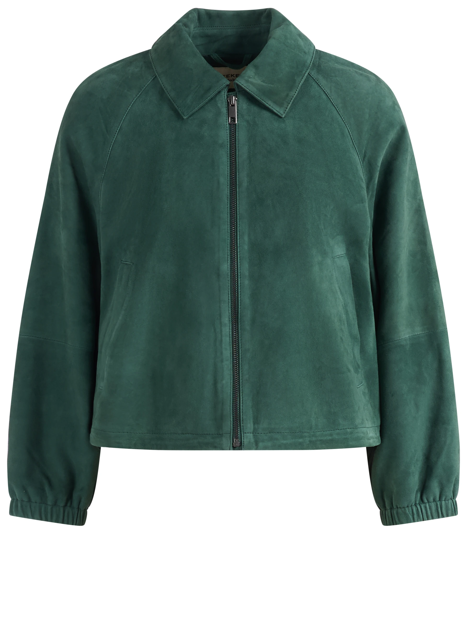 Giacca Weekend Max Mara Wkdzuppa in suede verde
