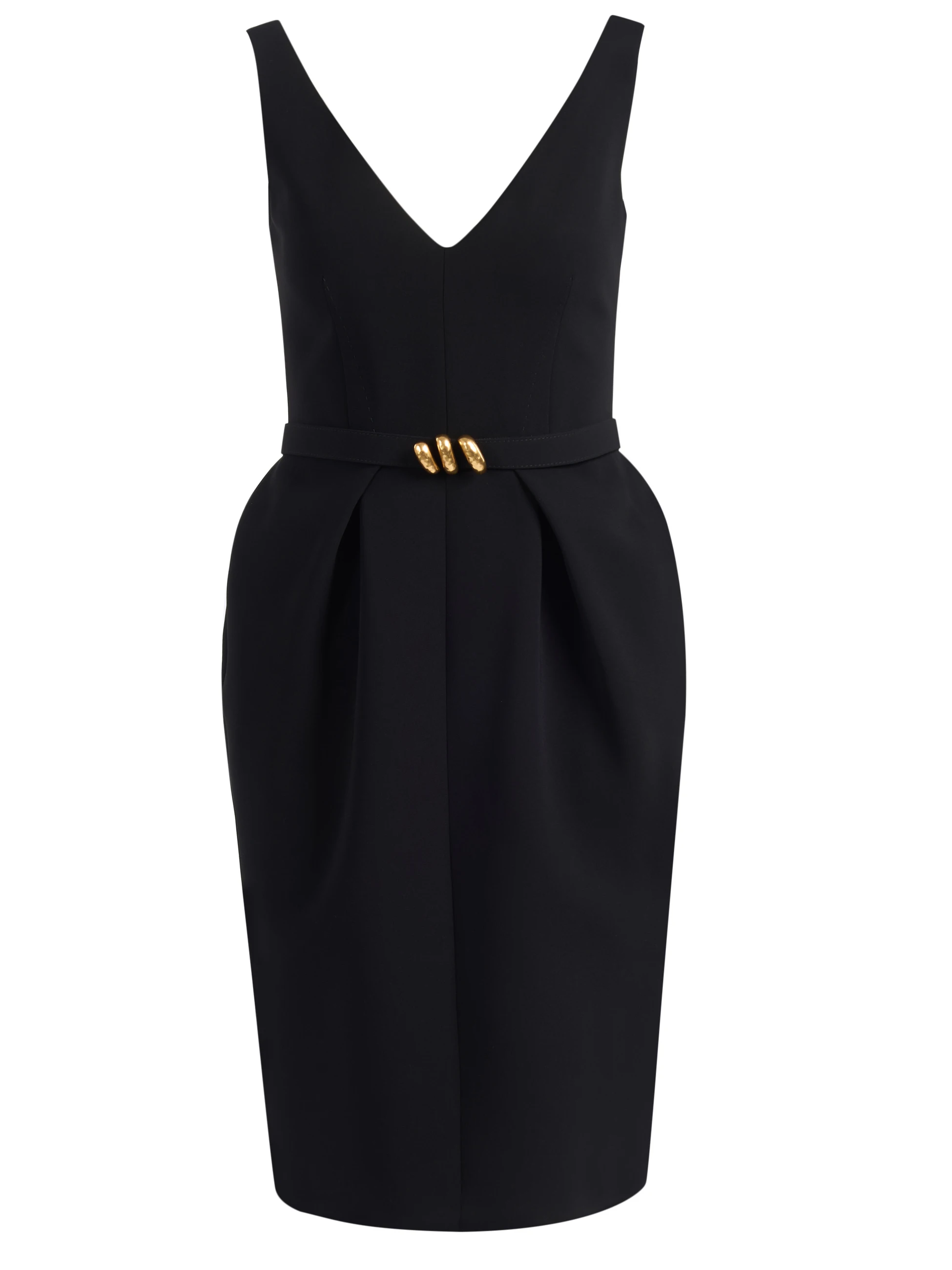 Abito Max Mara Studio Mseulivo in crepe nero