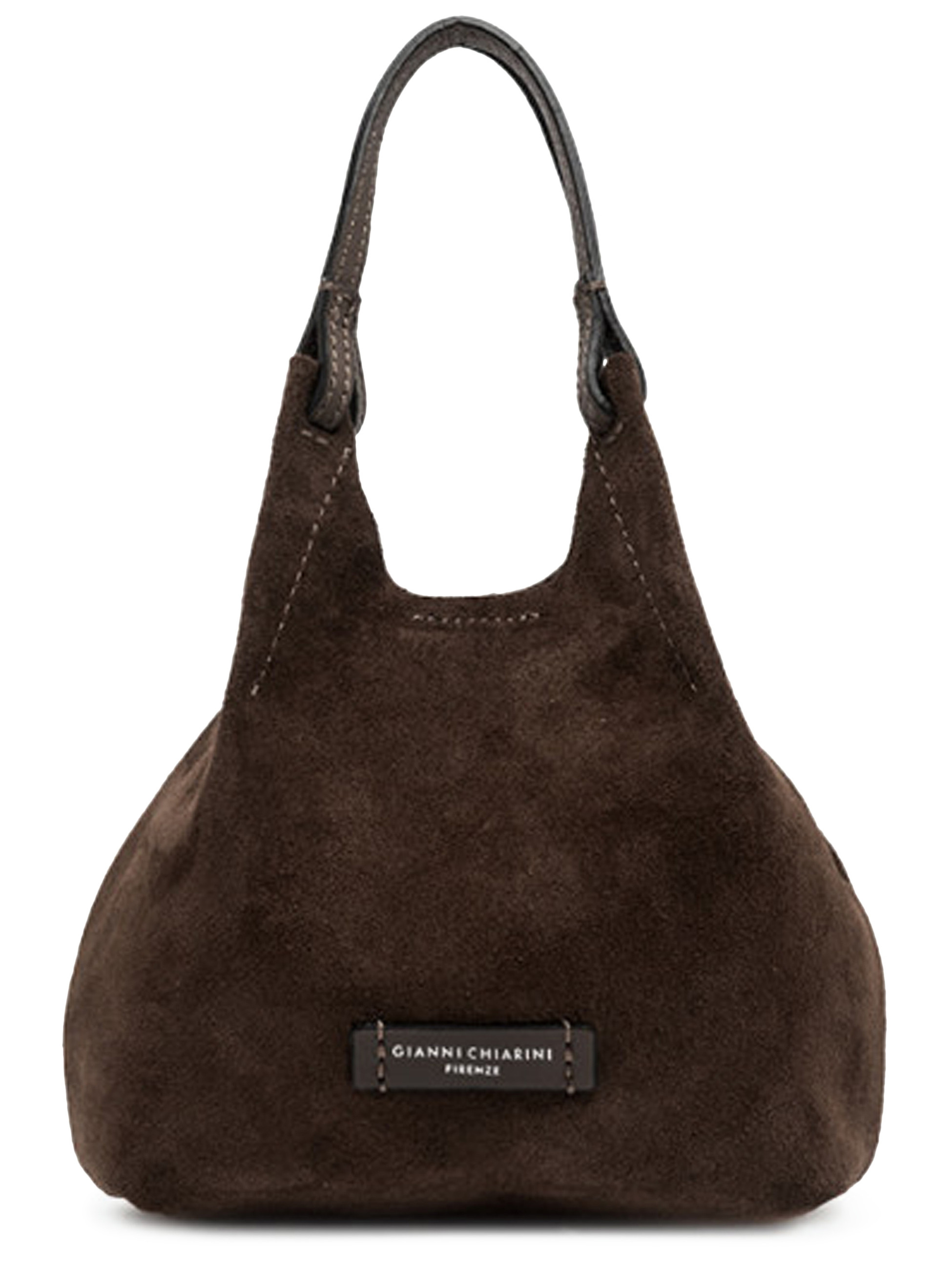 Borsa Gianni Chiarini Dua Piccola in camoscio color moka