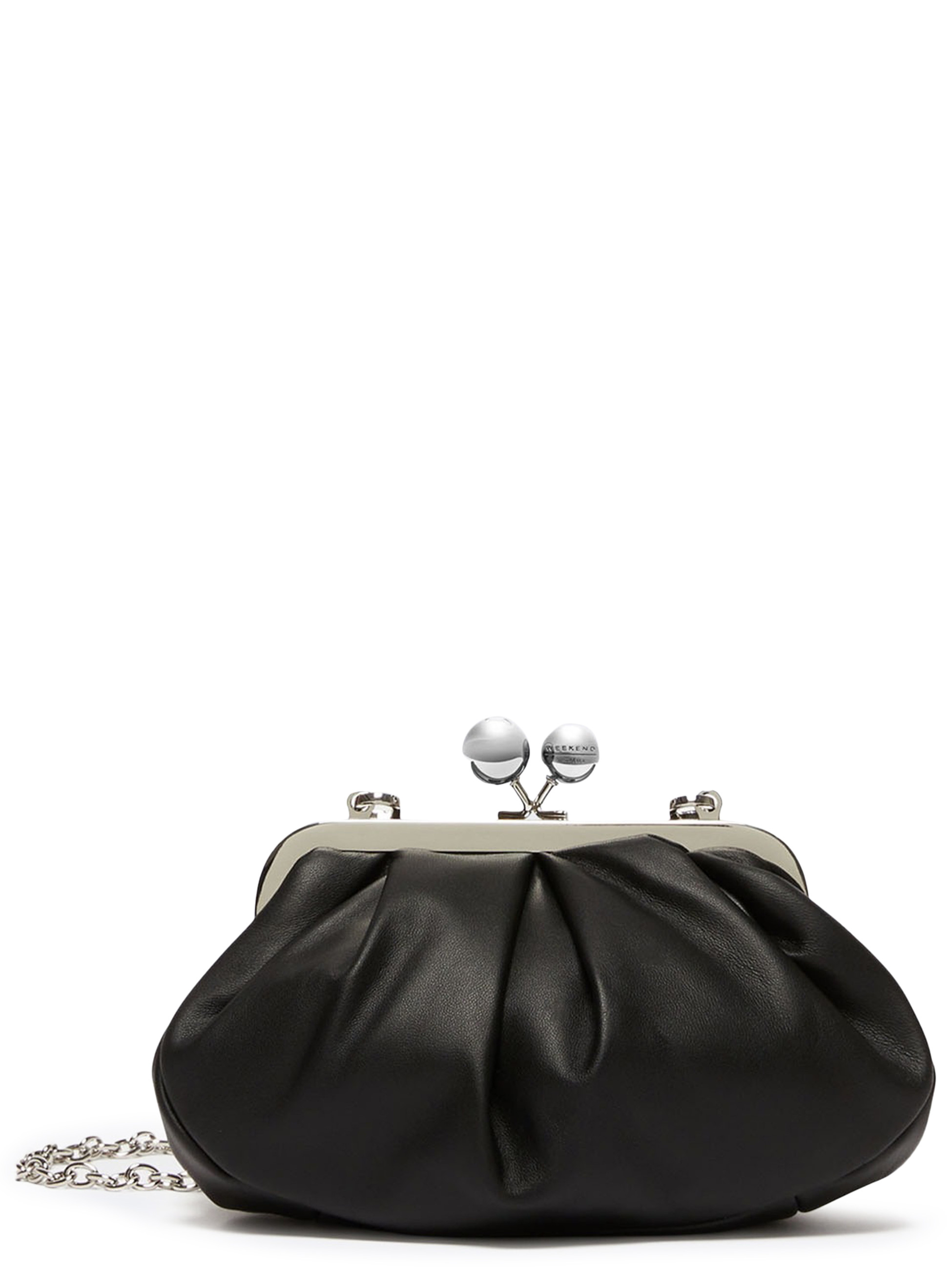 Borsa Weekend Max Mara Pasticcino Small in montone nero