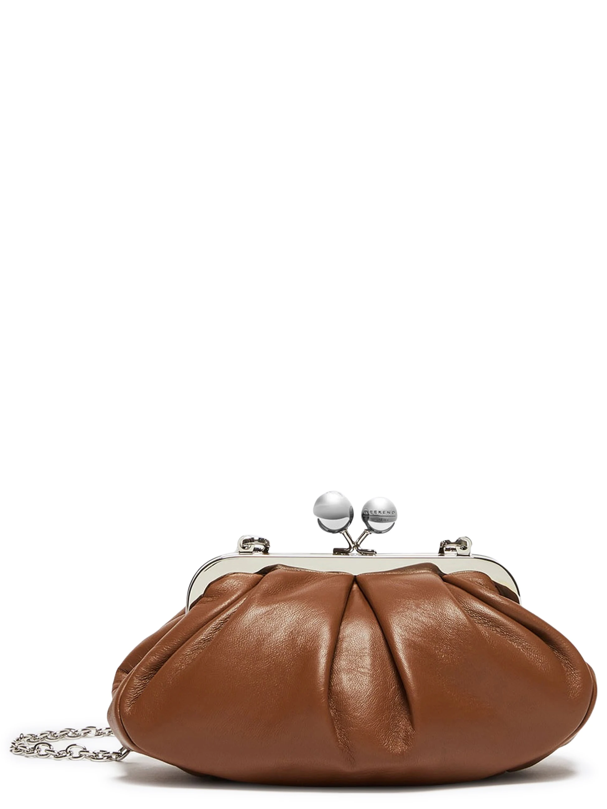 Borsa Weekend Max Mara Pasticcino Small in montone cuoio