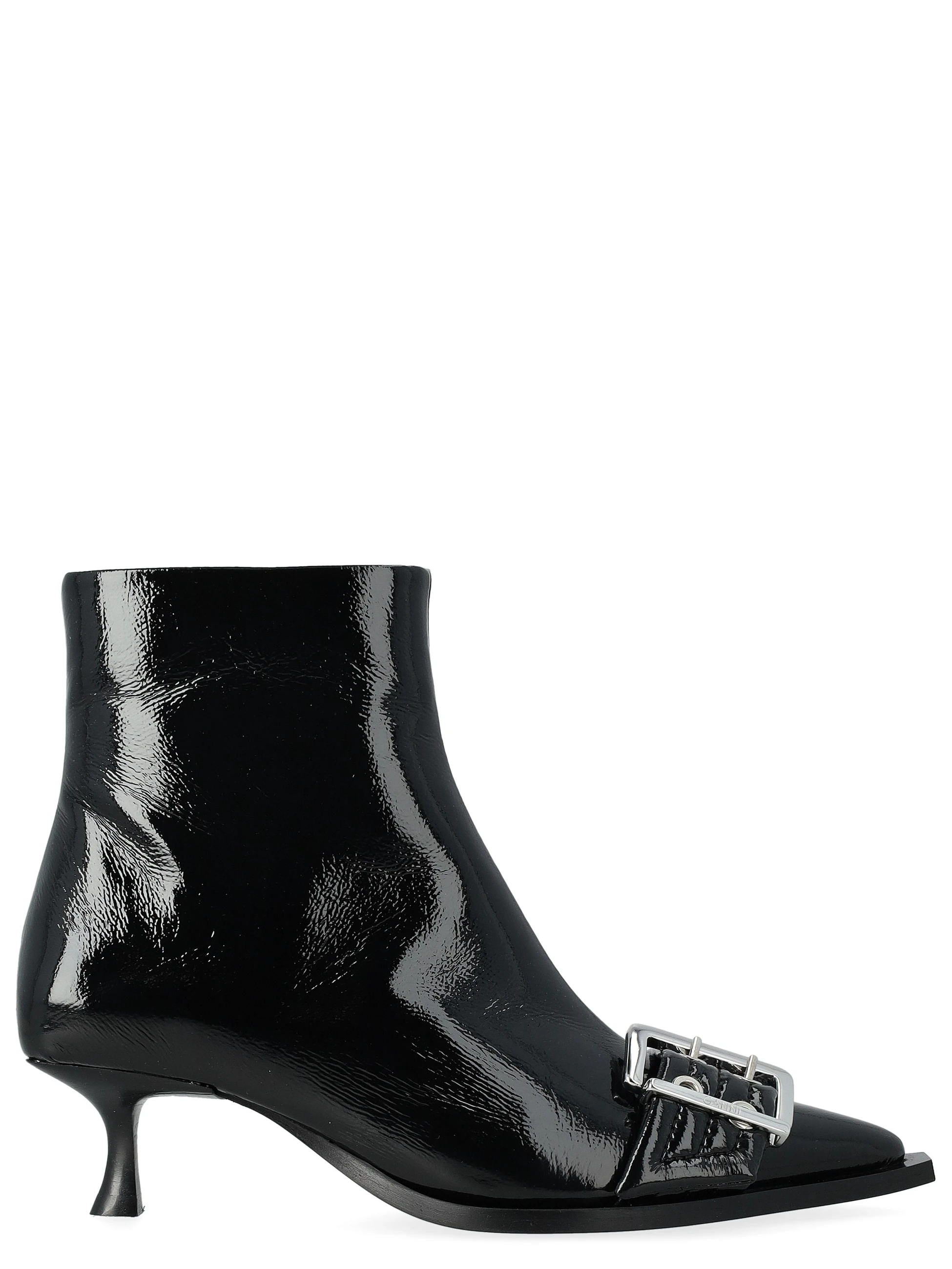 Stivaletto Ganni Buckle in similpelle nera