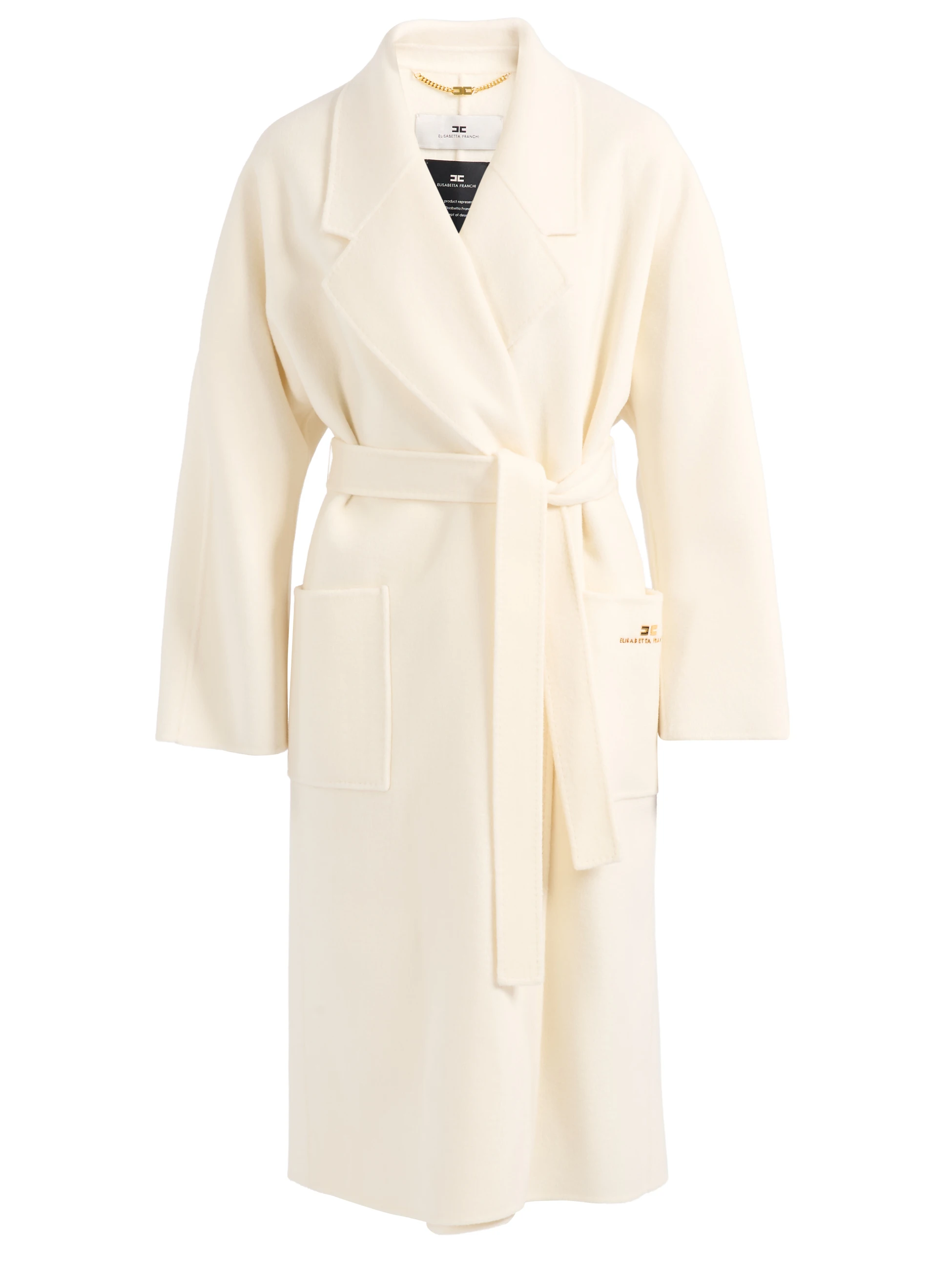 cappotto con cintura burro 1