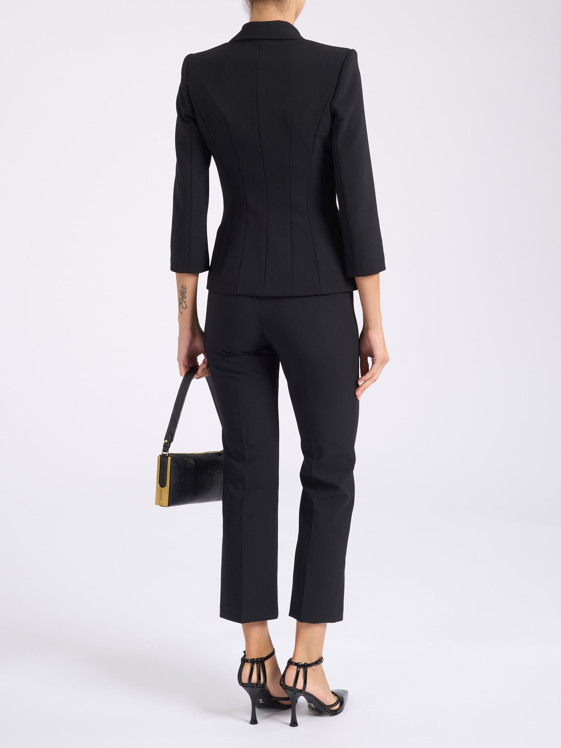 Elisabetta Franchi Jacket Elisabetta Franchi Black Stretch Crêpe