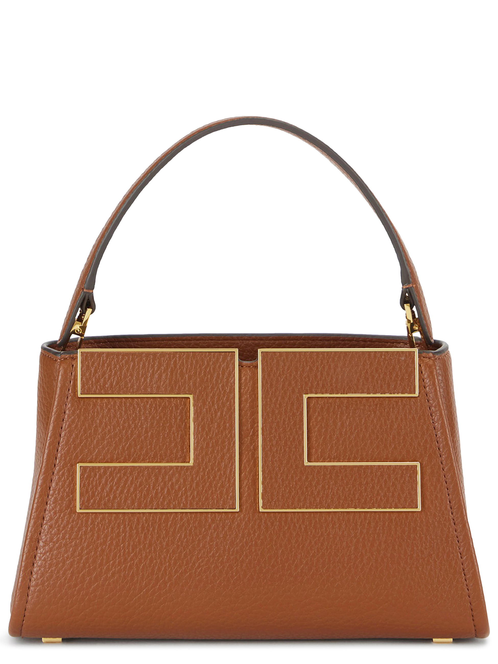 Borsa Elisabetta Franchi in similpelle color sigaro
