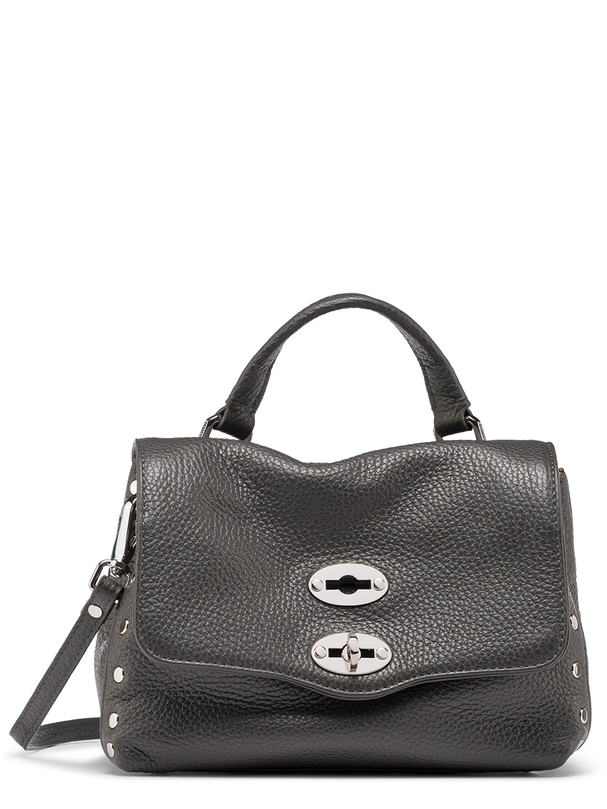 Borsa Zanellato Postina Daily Baby in pelle grigio Vulcano