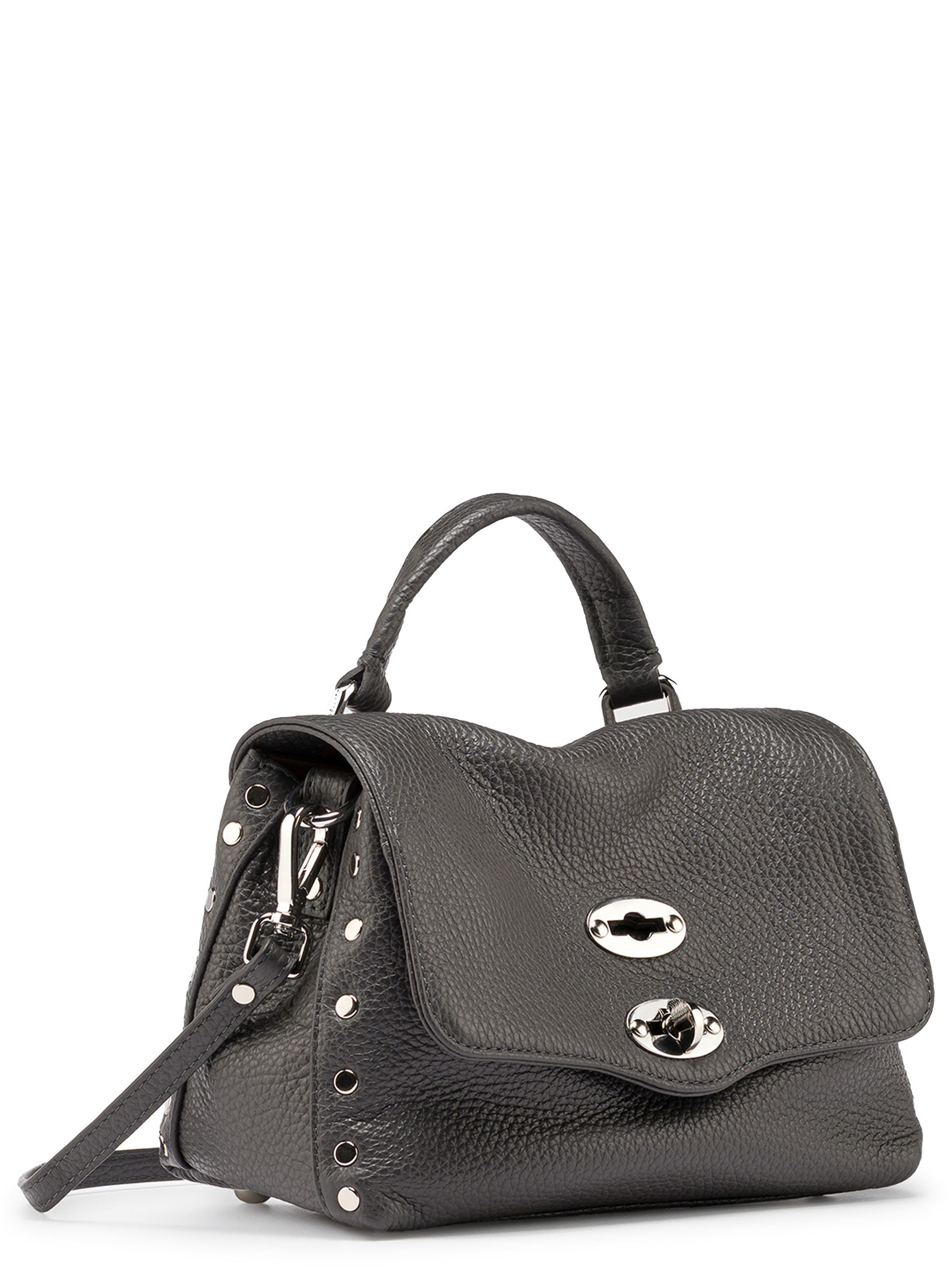 Zanellato 's Postina Daily Baby Bag in Vulcano Gray Leather | H-Brands