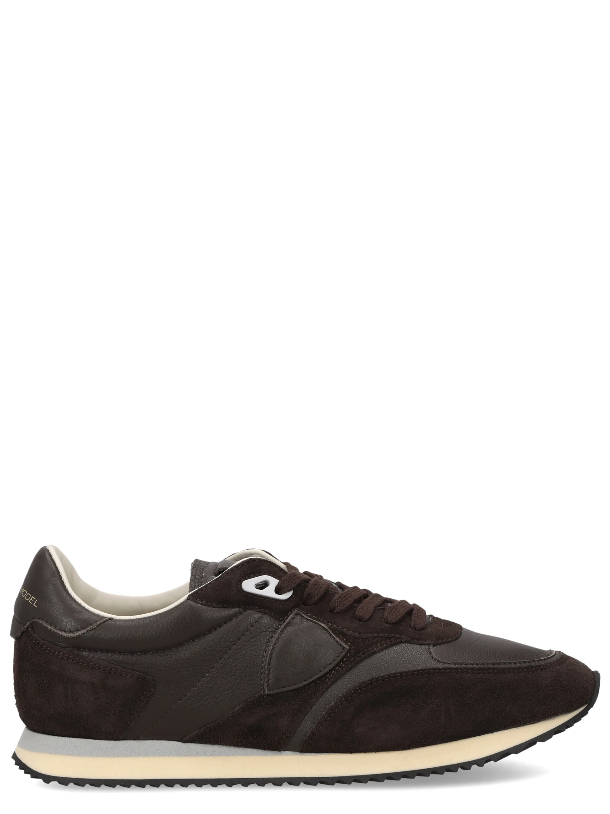 Sneaker Philippe Model Blville in pelle marrone