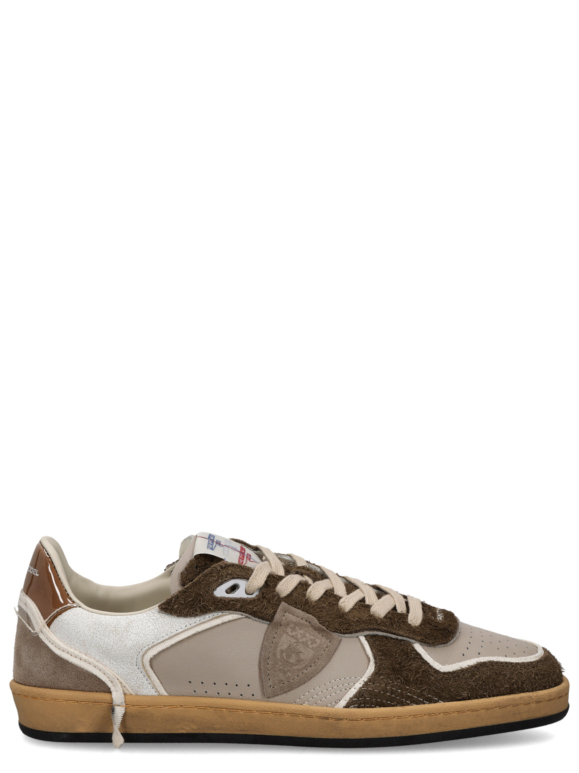 Sneaker Philippe Model Pgal in pelle color fango