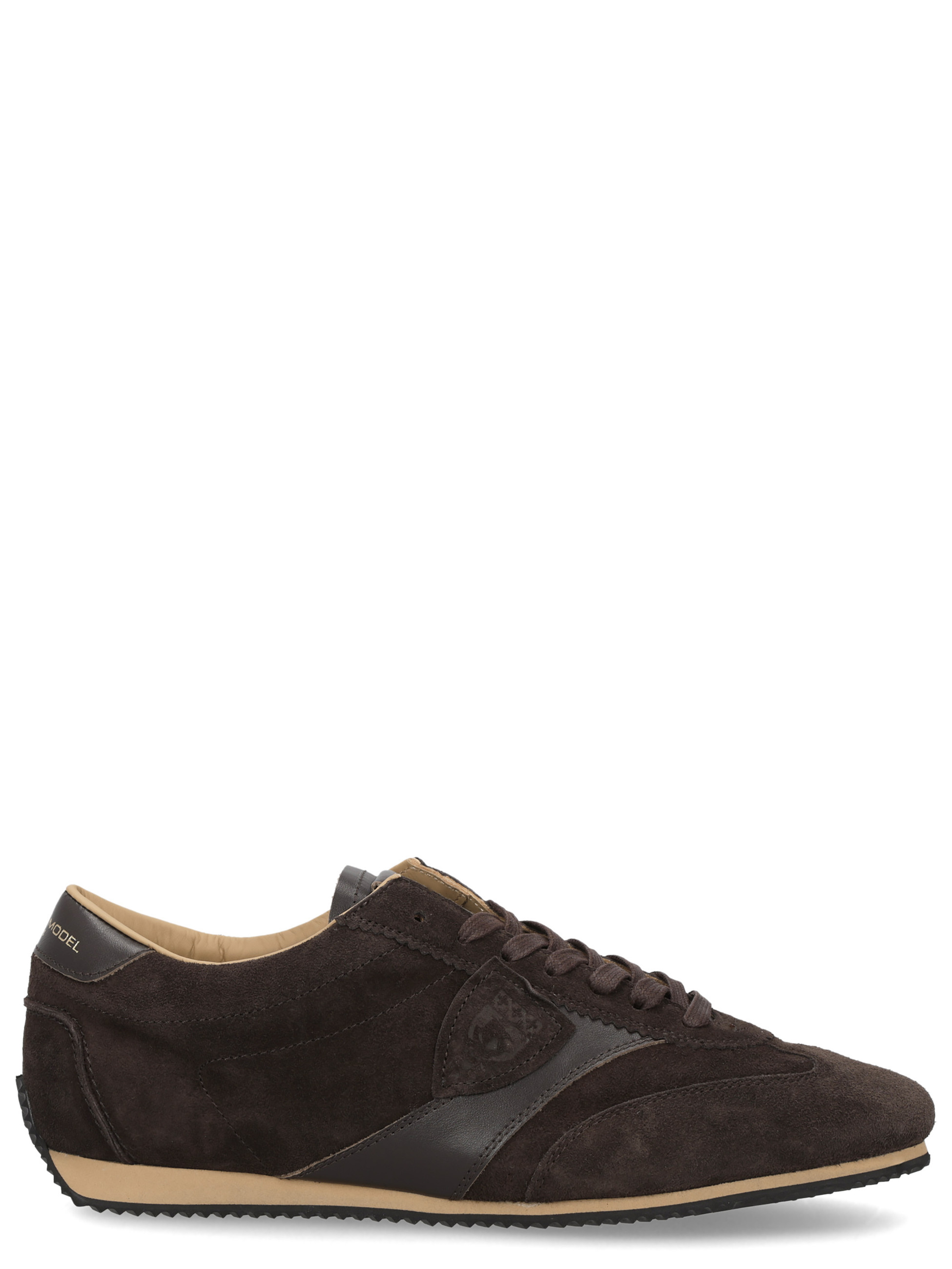 Sneaker Philippe Model Planche in suede e pelle marrone
