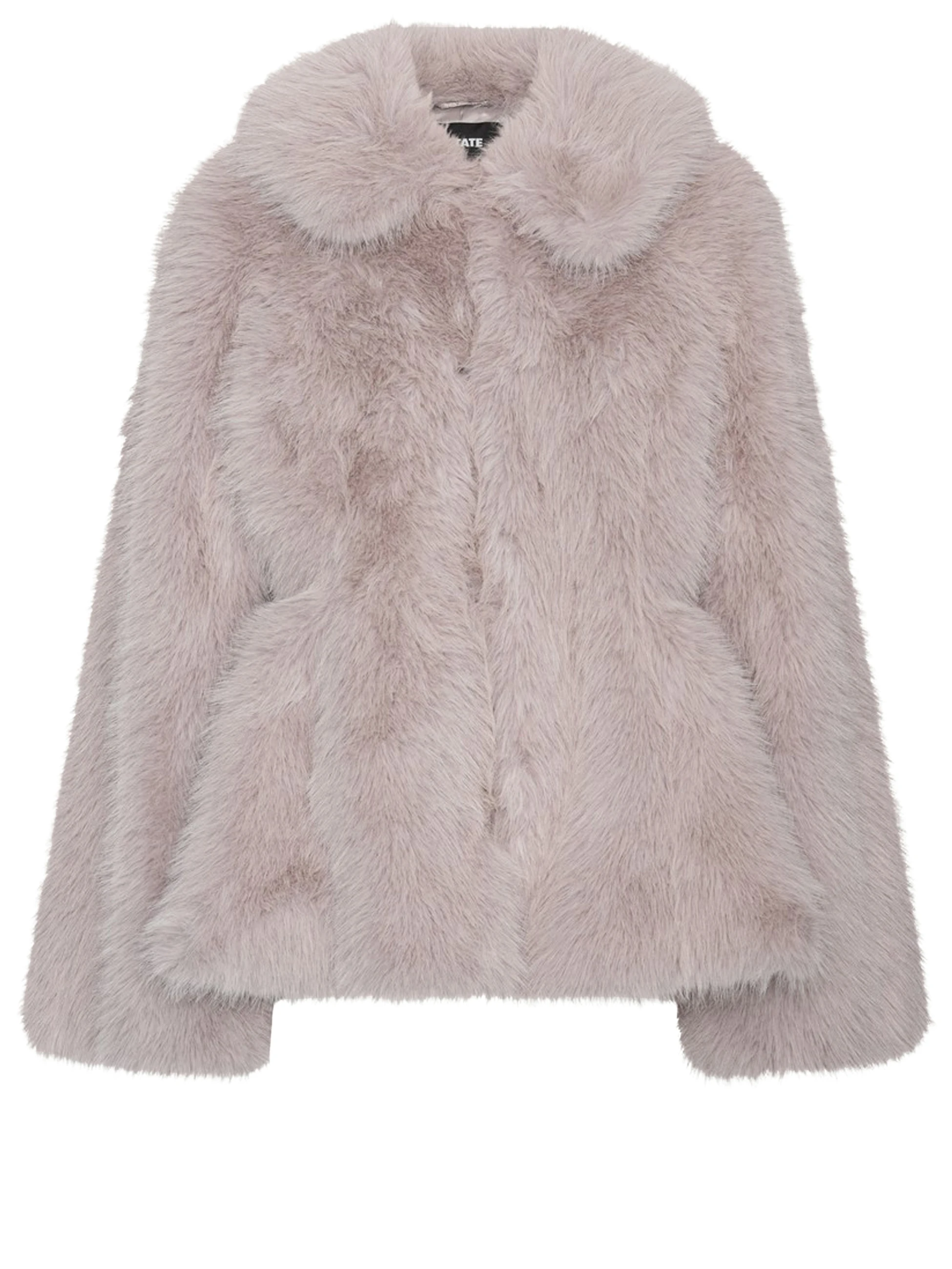 faux fur flared jacket 1