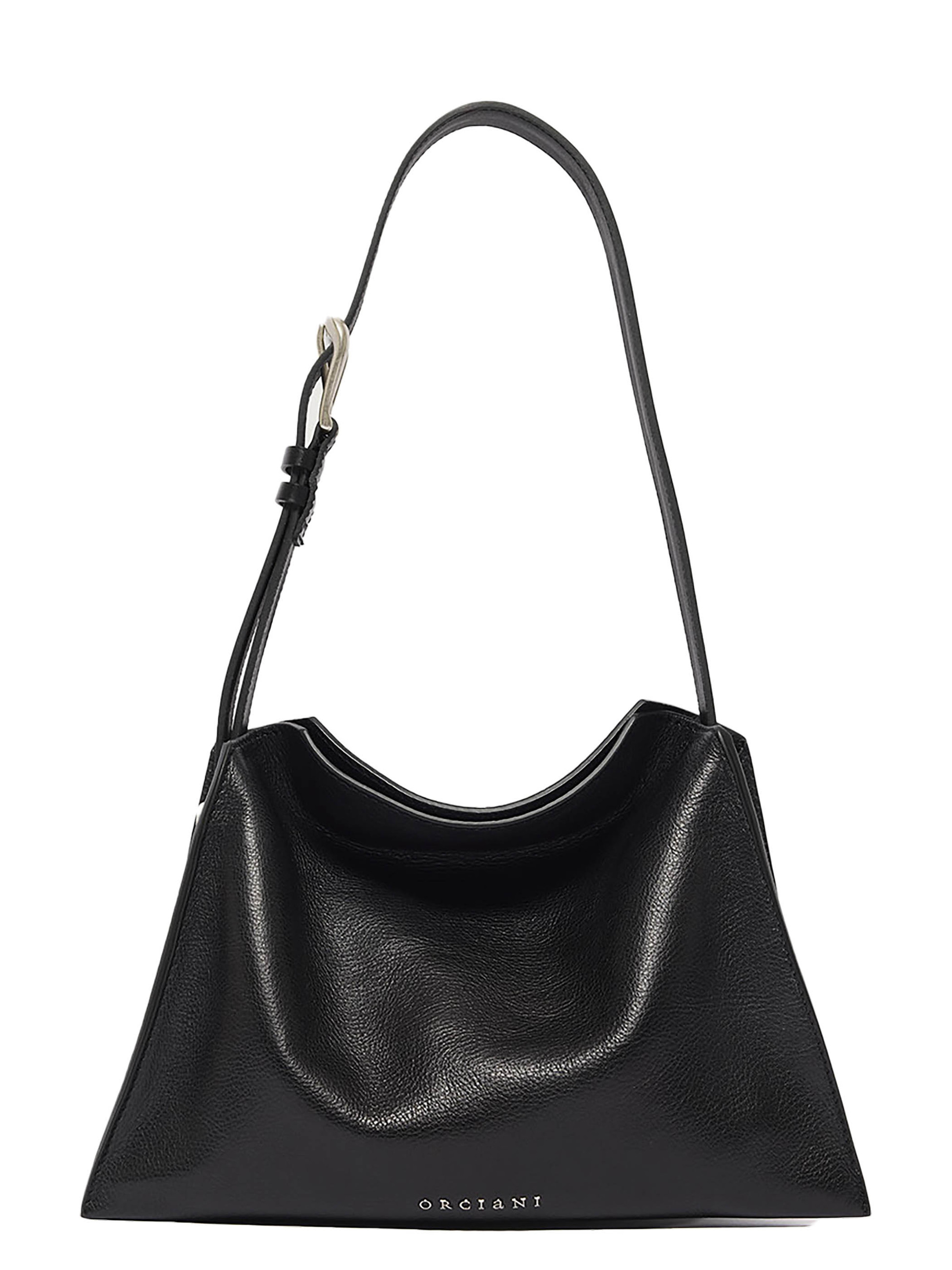 Borsa Orciani Trinity Lagoon Small in pelle nera