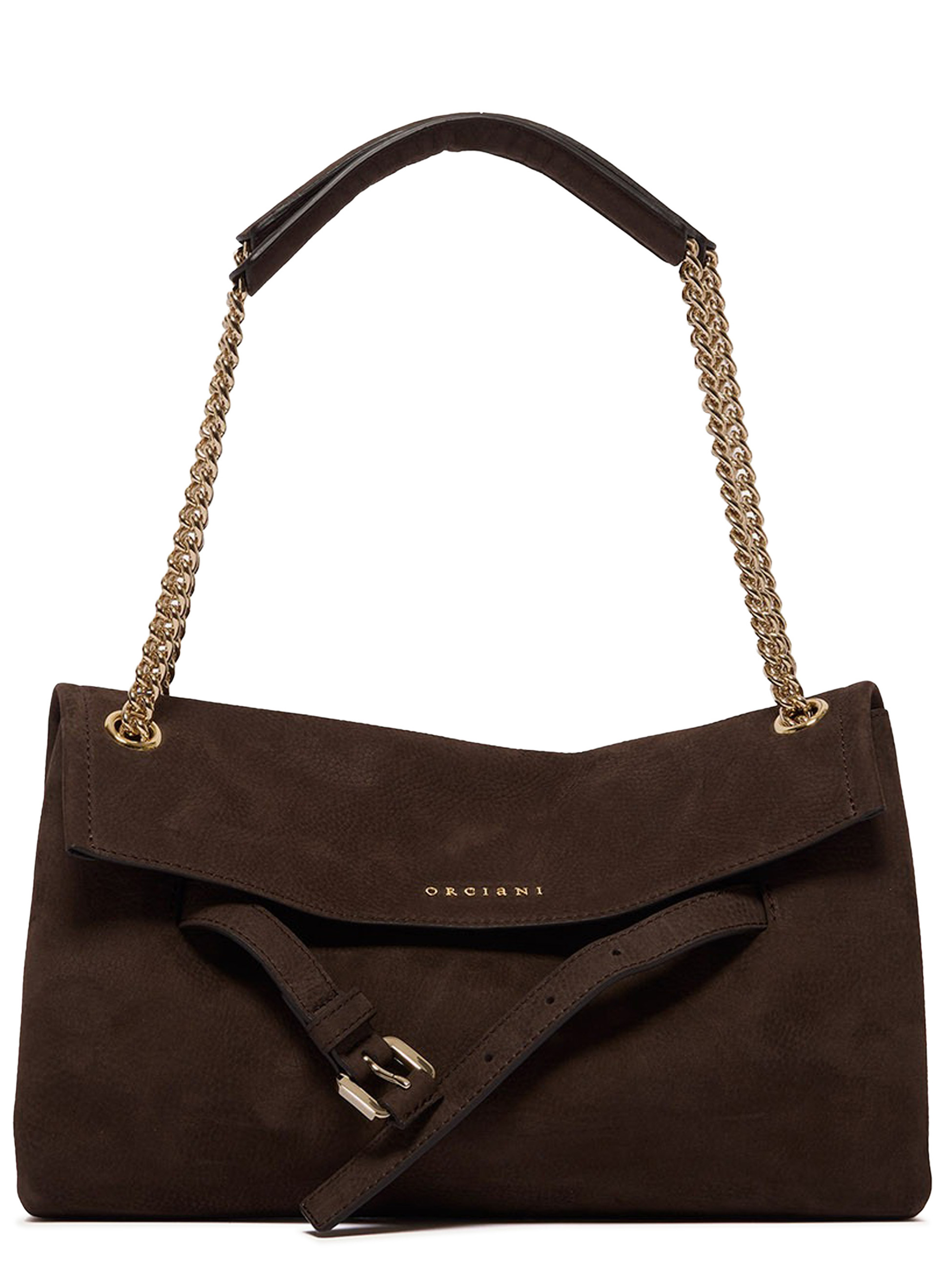 Borsa Orciani Venus Nabucco S in pelle testa di moro