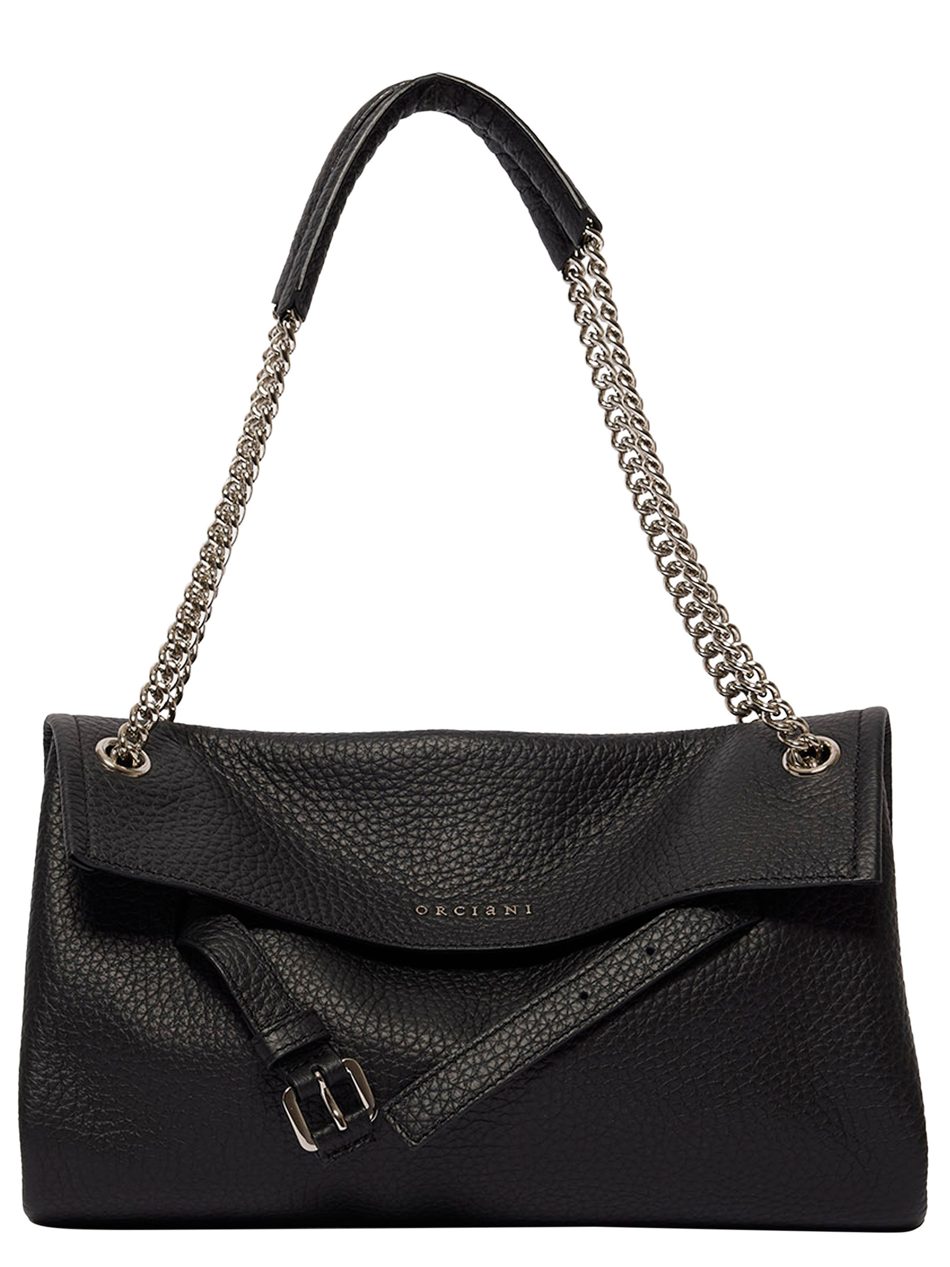 Borsa Orciani Venus Soft S in pelle nera