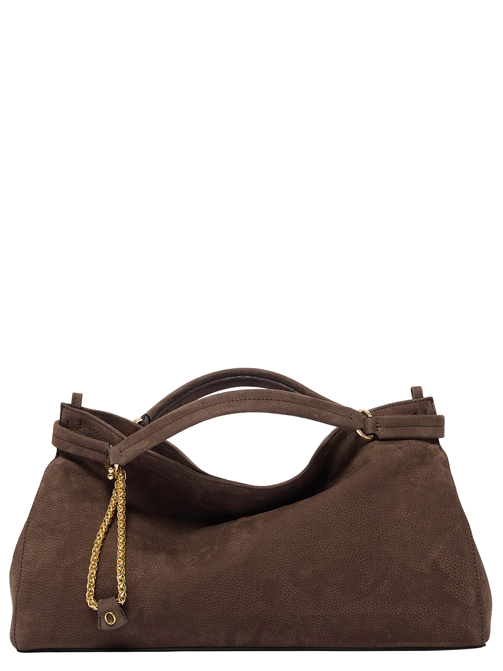 Borsa Orciani Virgo Nabucco Midi in pelle testa di moro