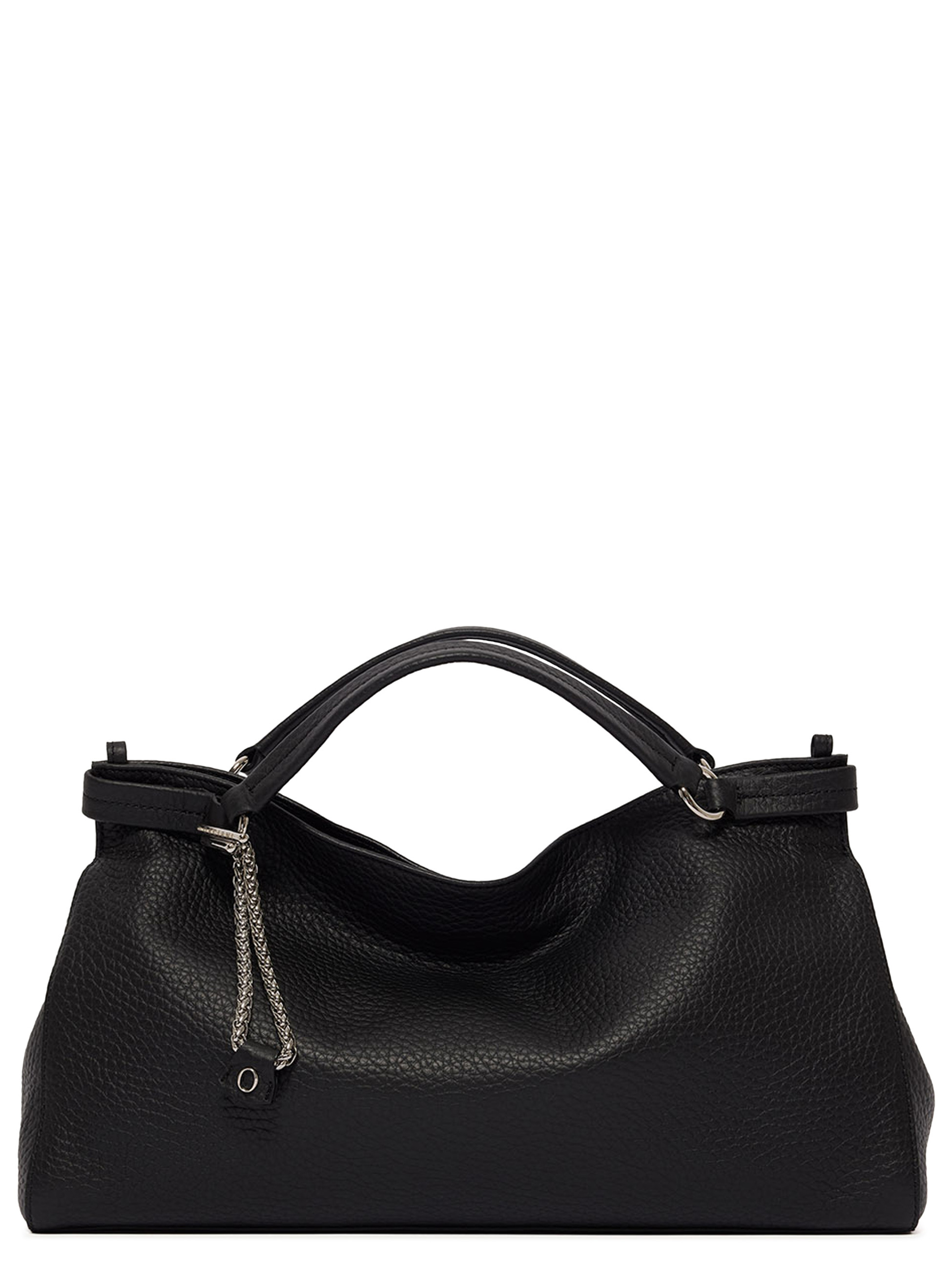 Borsa Orciani Virgo Soft Midi in pelle nera
