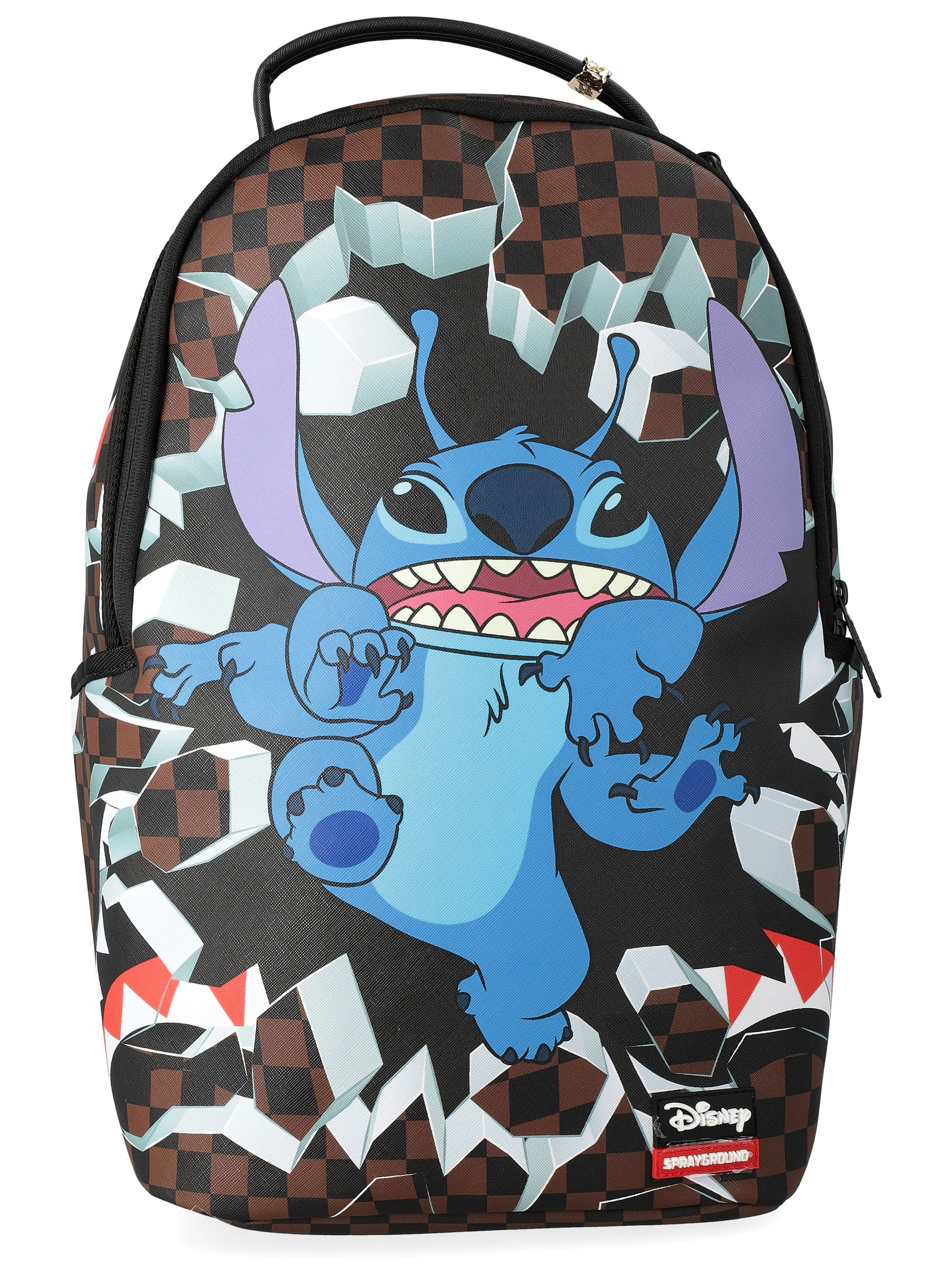Zaino Sprayground Disney Stitch Breakout in pelle vegana marrone
