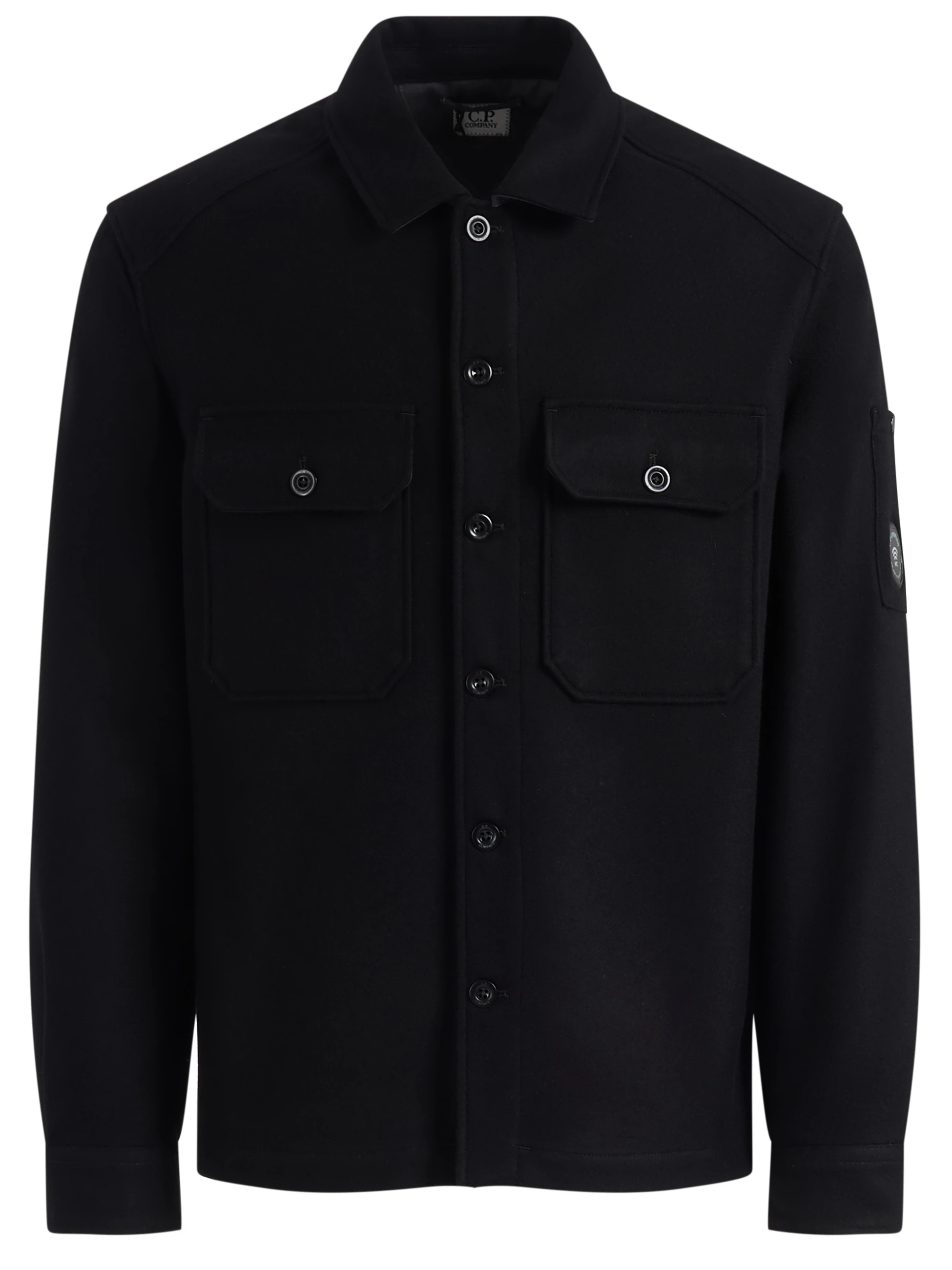 Overshirt C.P. Company in lana nera 