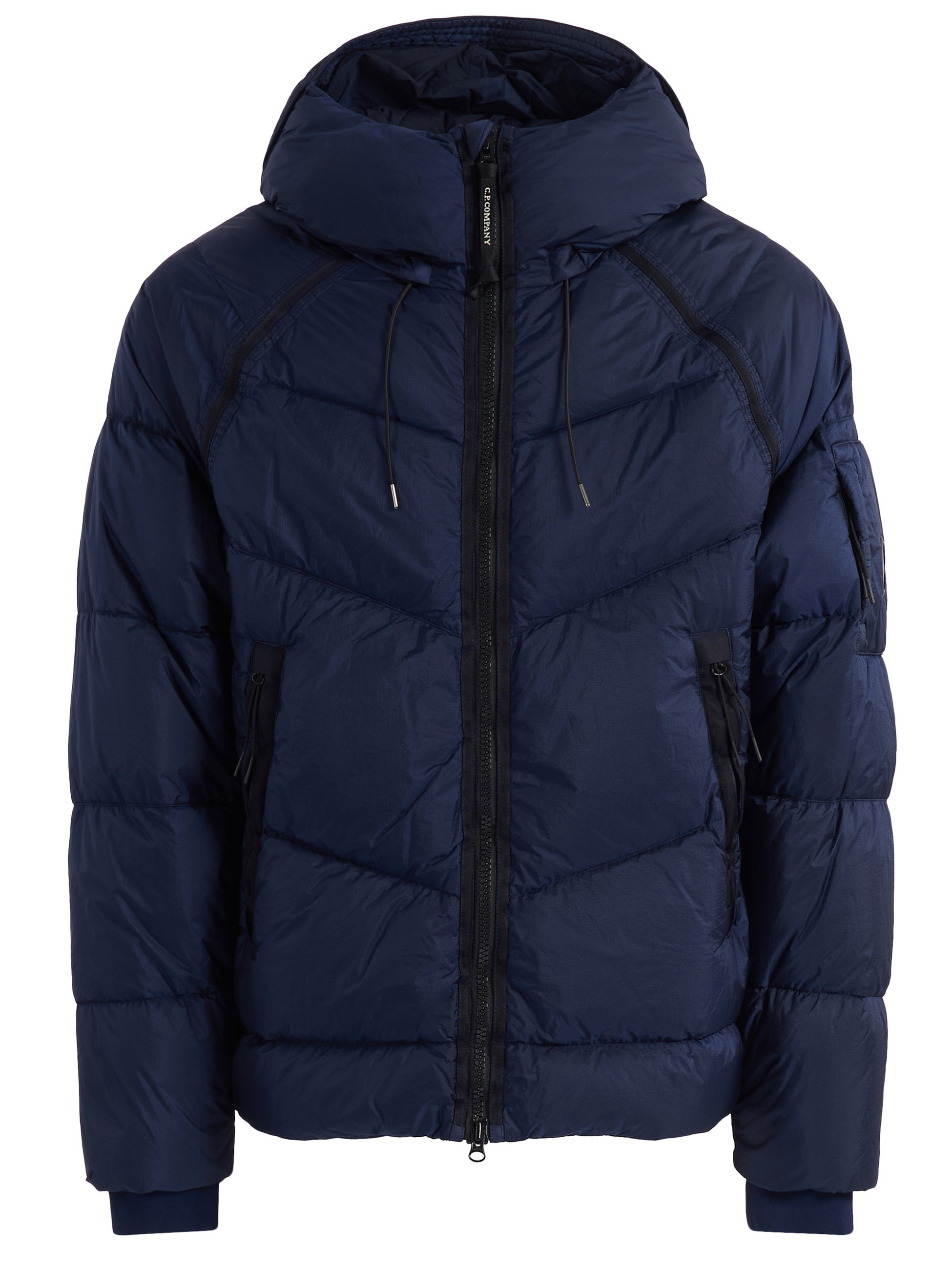 Piumino C.P. Company Down Shield Lens Hooded blu