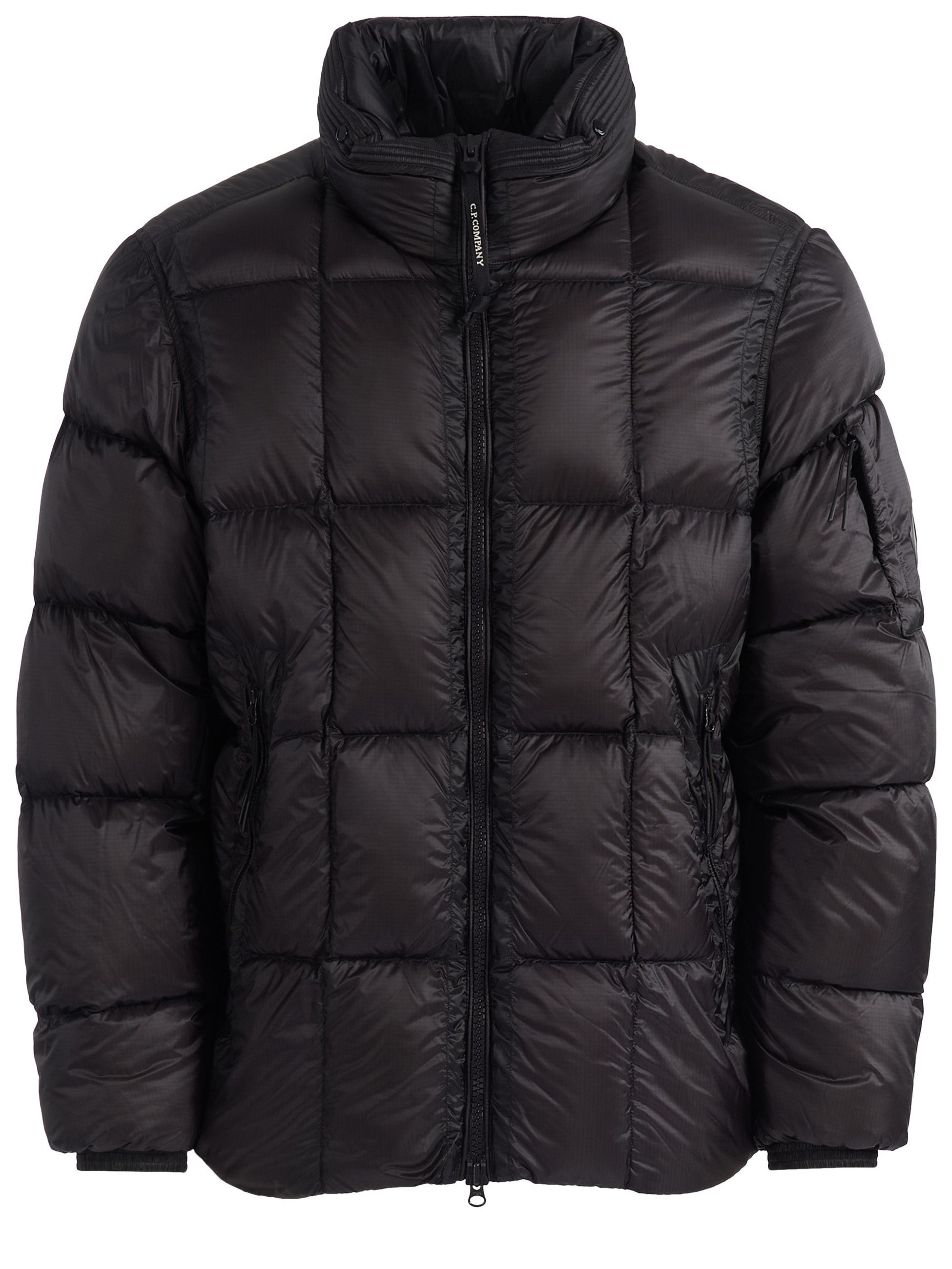 Piumino C.P. Company D.D. Shell Lens Hooded in nylon nero