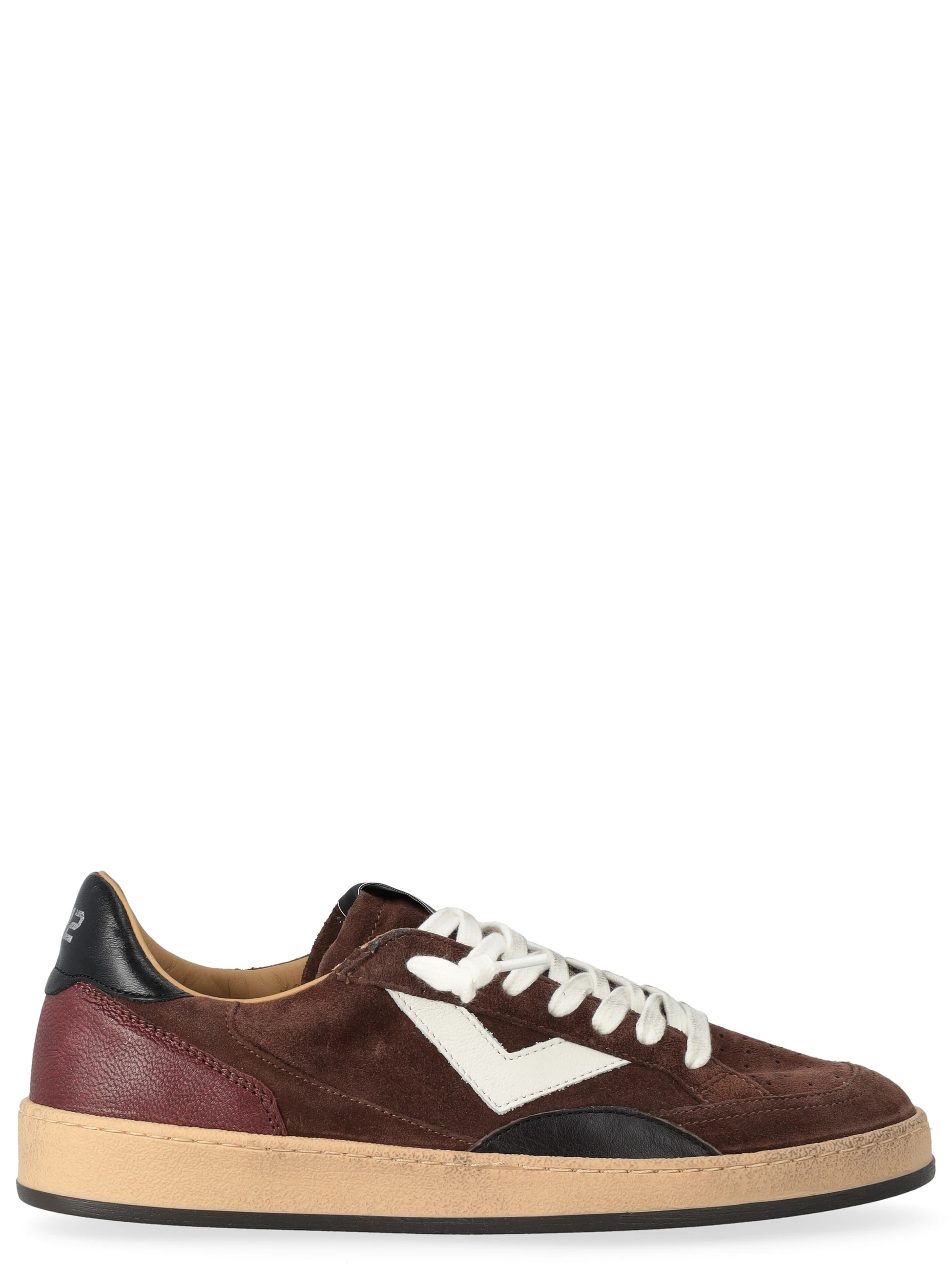Sneakers 4B12 Playnew U1024 in camoscio marrone 