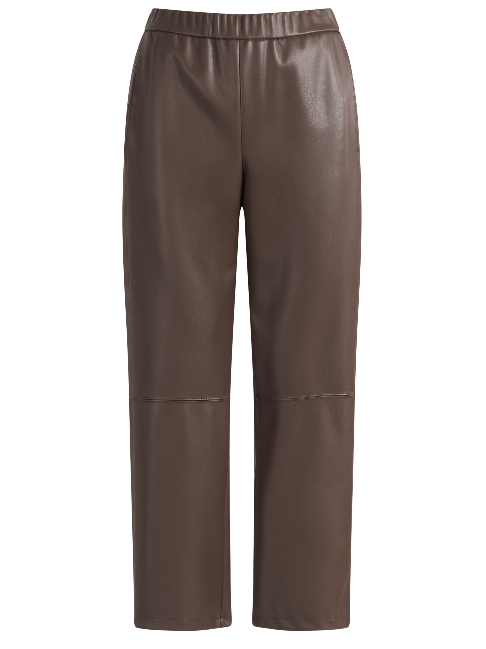 Pantalone Max Mara MM Mmlode in ecopelle marrone 