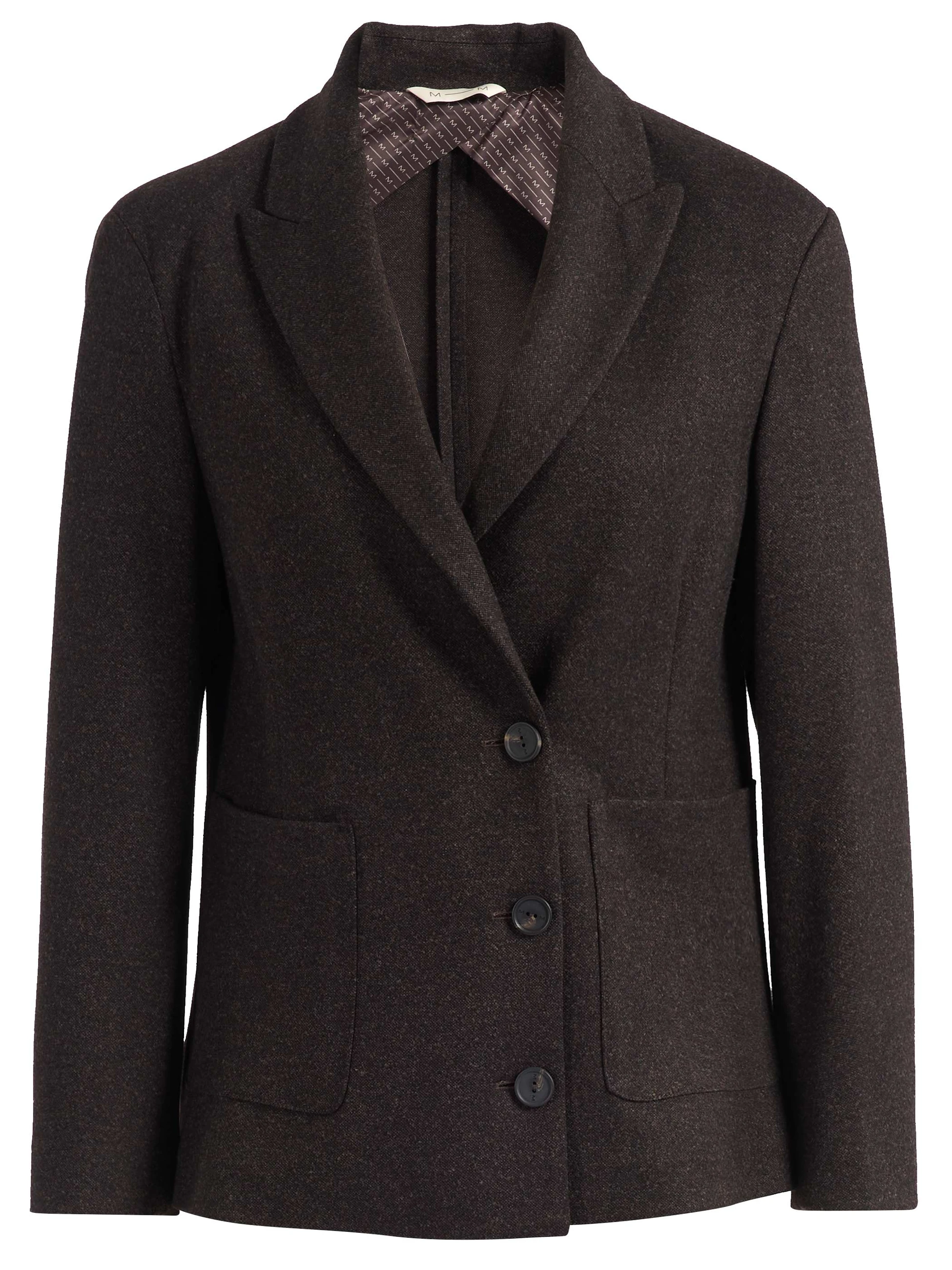 Blazer MM Max Mara Mmlagitare in viscosa testa di moro